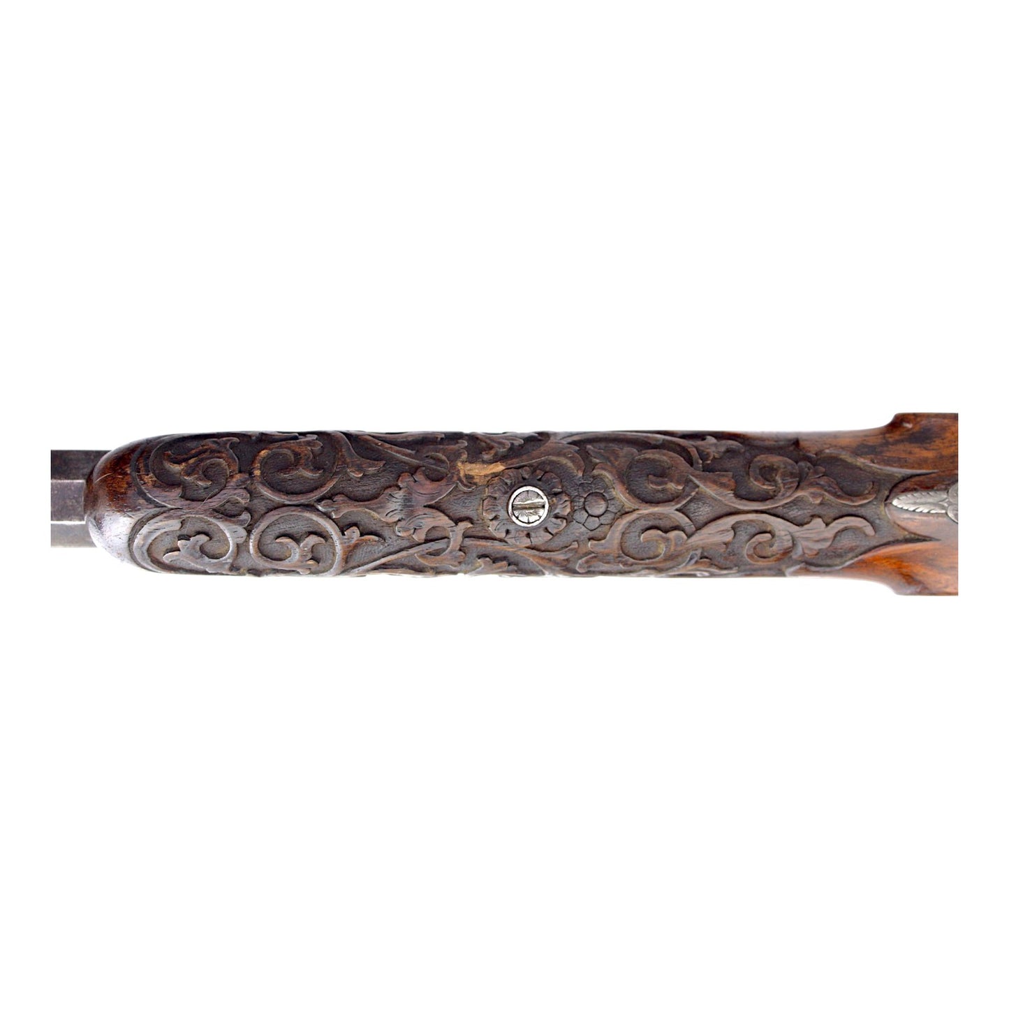19th Century Belgian Flobert Breech-Loading Rifle with Engraved Stock