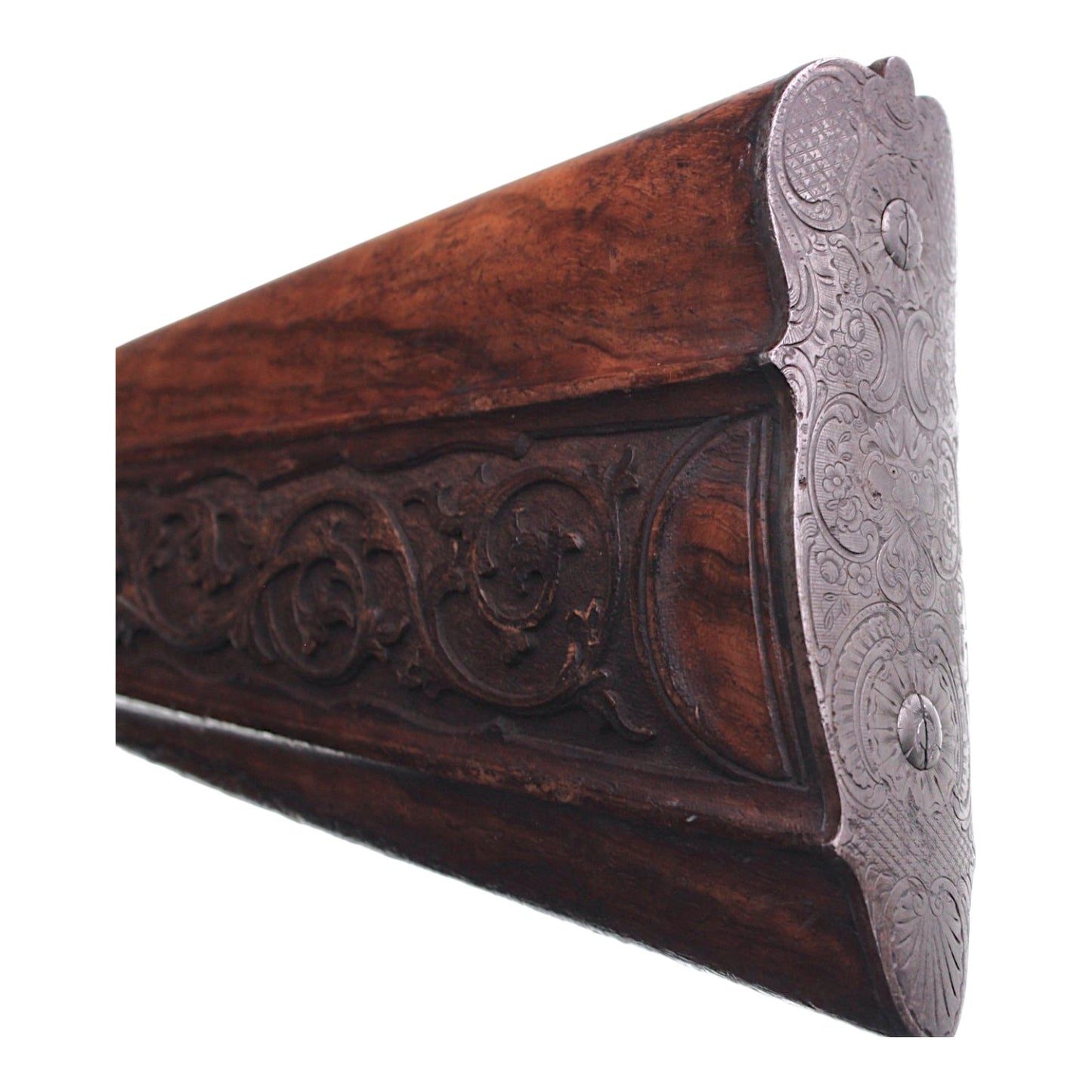 19th Century Belgian Flobert Breech-Loading Rifle with Engraved Stock
