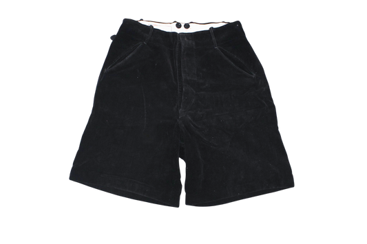 German WW2 Hitler Youth Black Corduroy Shorts - Clyde R. Davis Collection