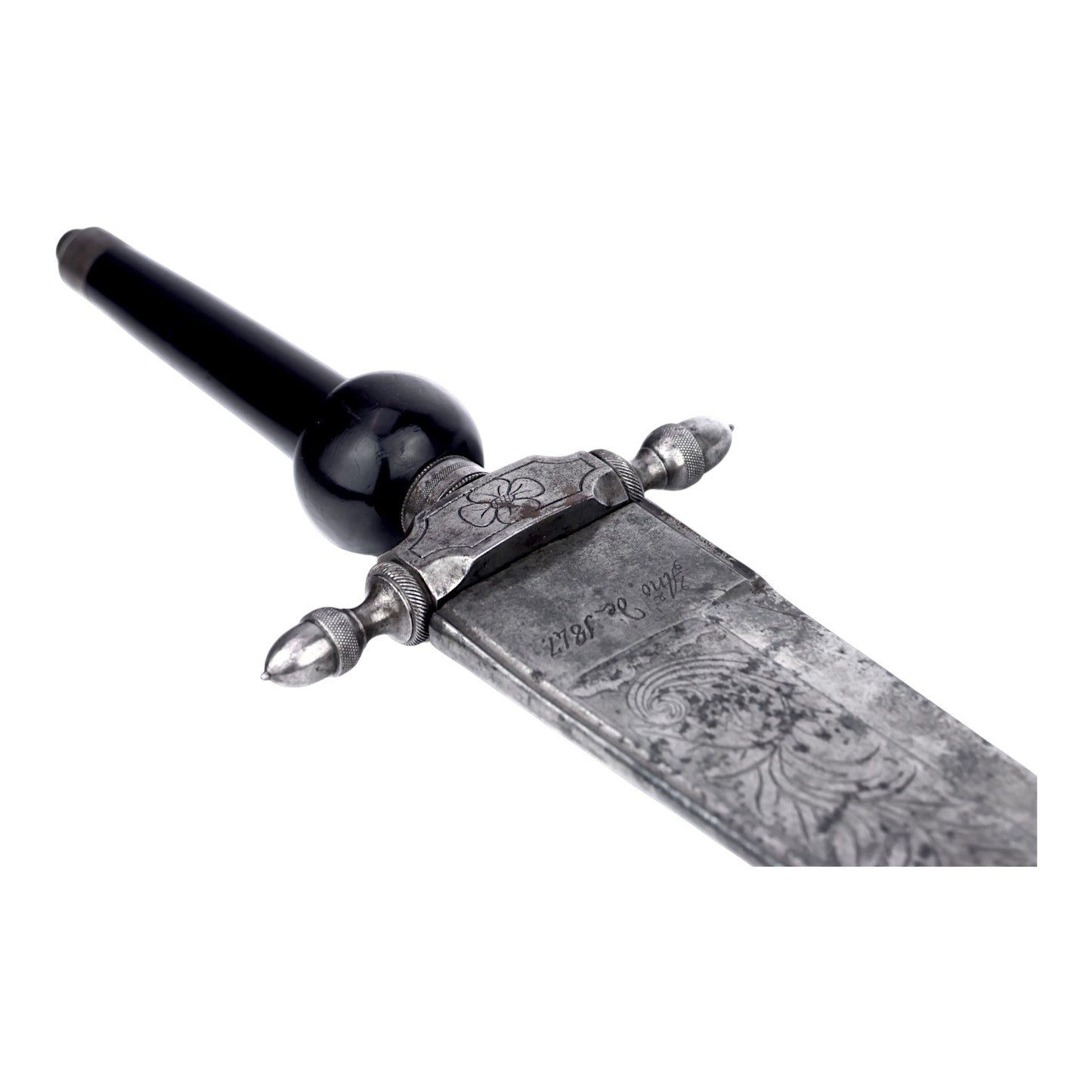 Spanish Plug Bayonet with Toledo-Stamped 1847 Blade
