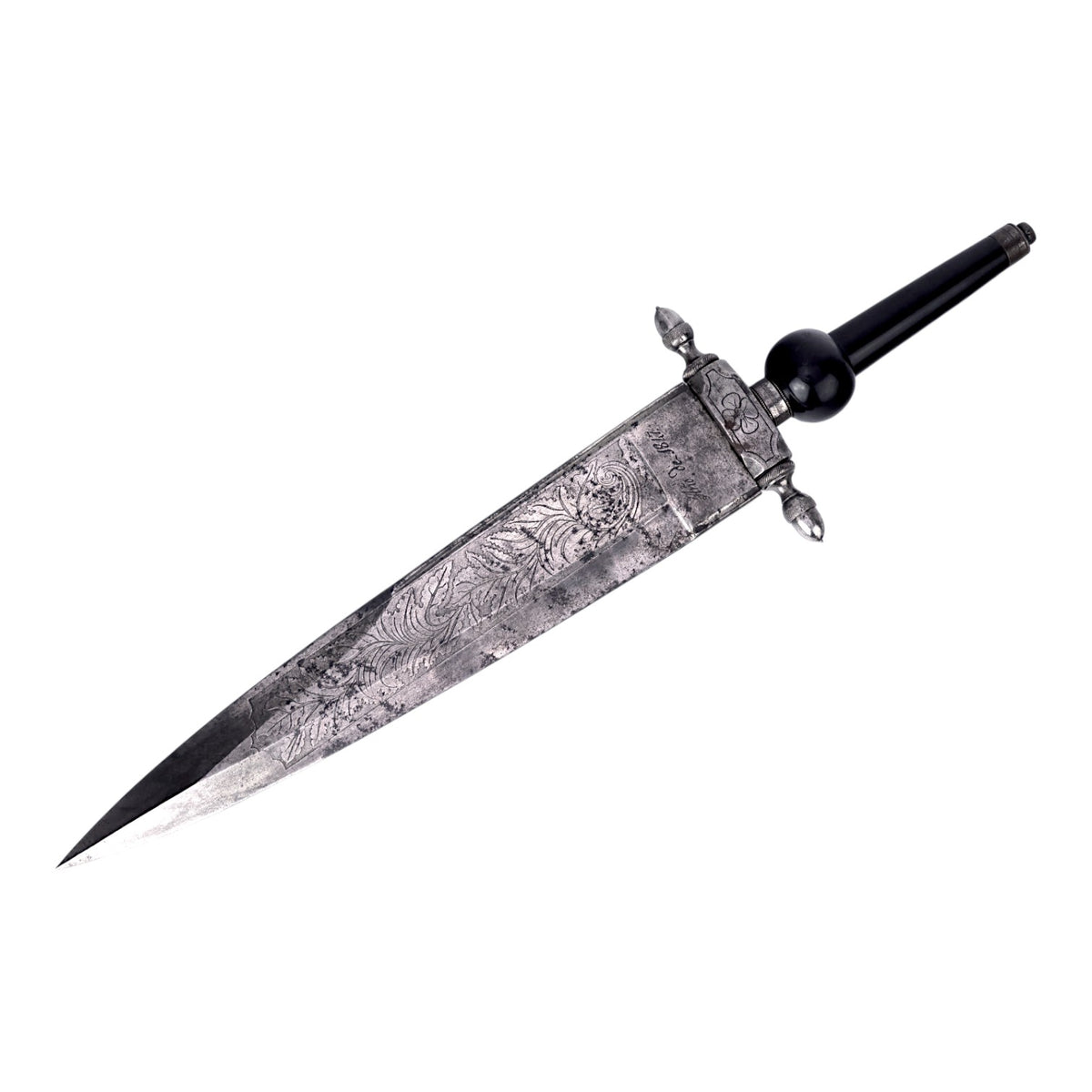 Spanish Plug Bayonet with Toledo-Stamped 1847 Blade