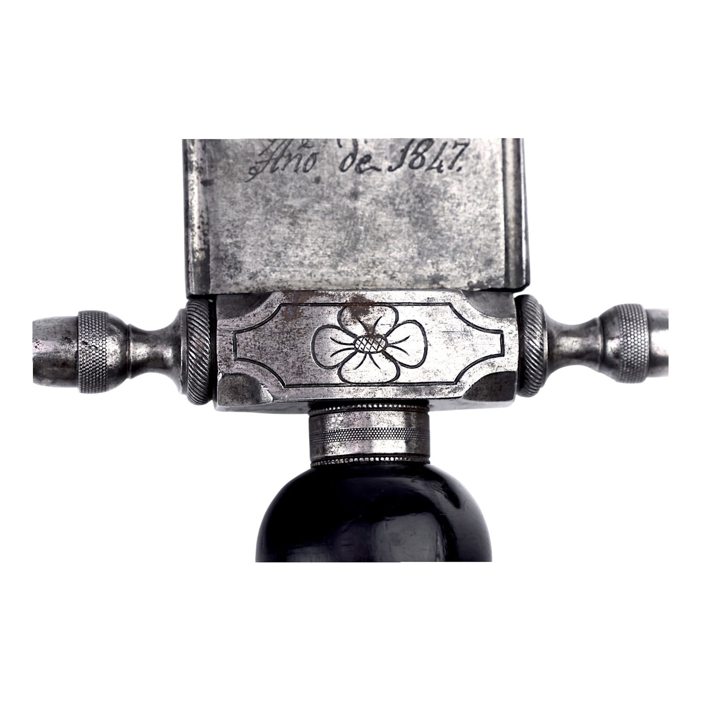 Spanish Plug Bayonet with Toledo-Stamped 1847 Blade