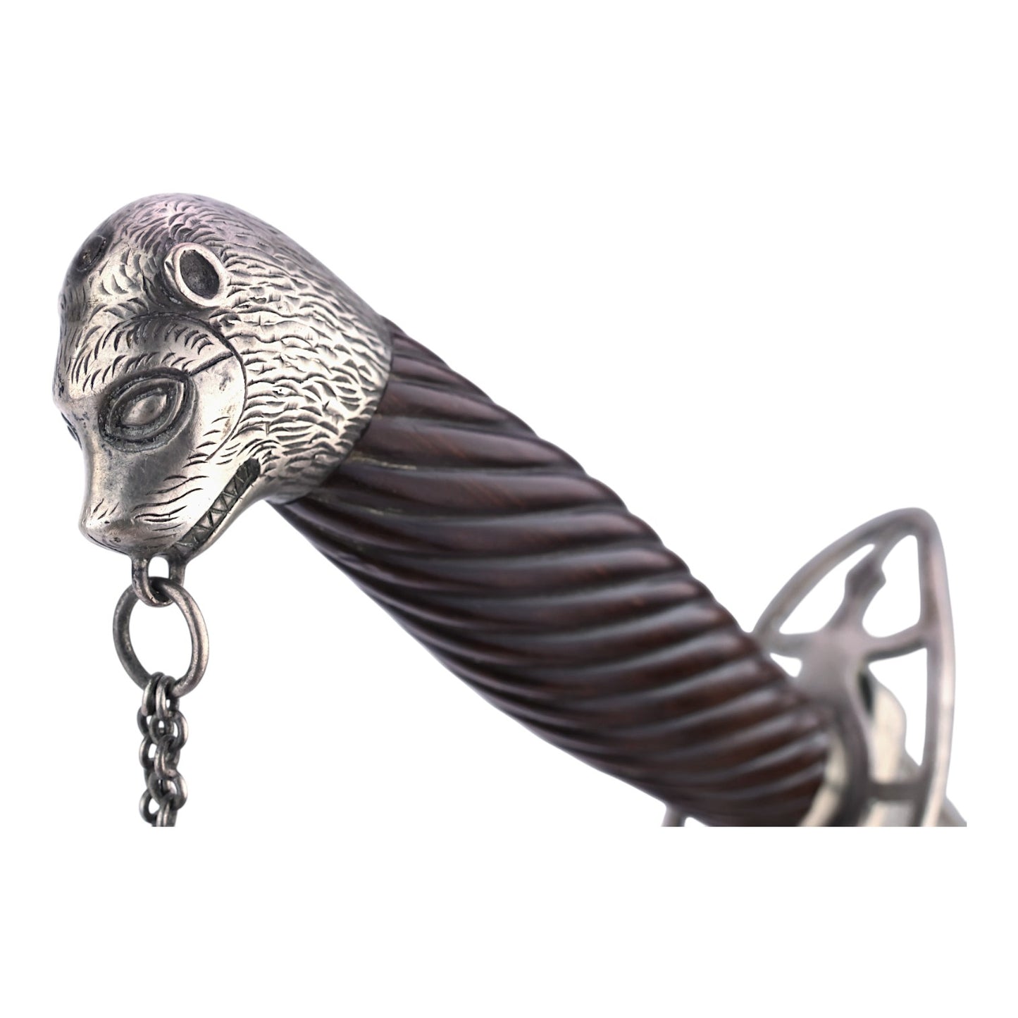 American Revolutionary War Virginia Silver Hilt Dog Head Officer Sword, Harold Peterson Provenance