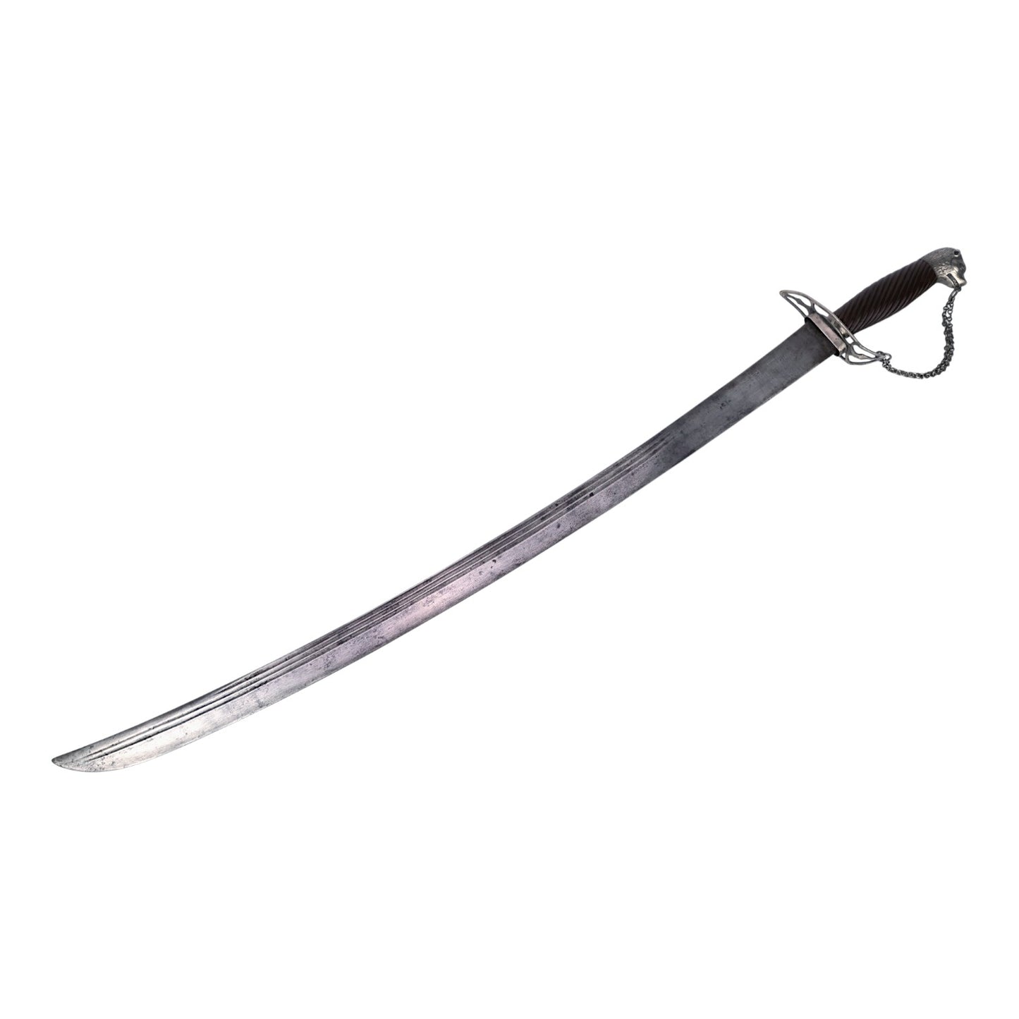 American Revolutionary War Virginia Silver Hilt Dog Head Officer Sword, Harold Peterson Provenance