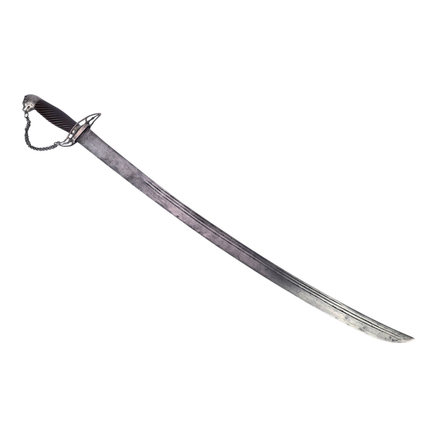 American Revolutionary War Virginia Silver Hilt Dog Head Officer Sword, Harold Peterson Provenance