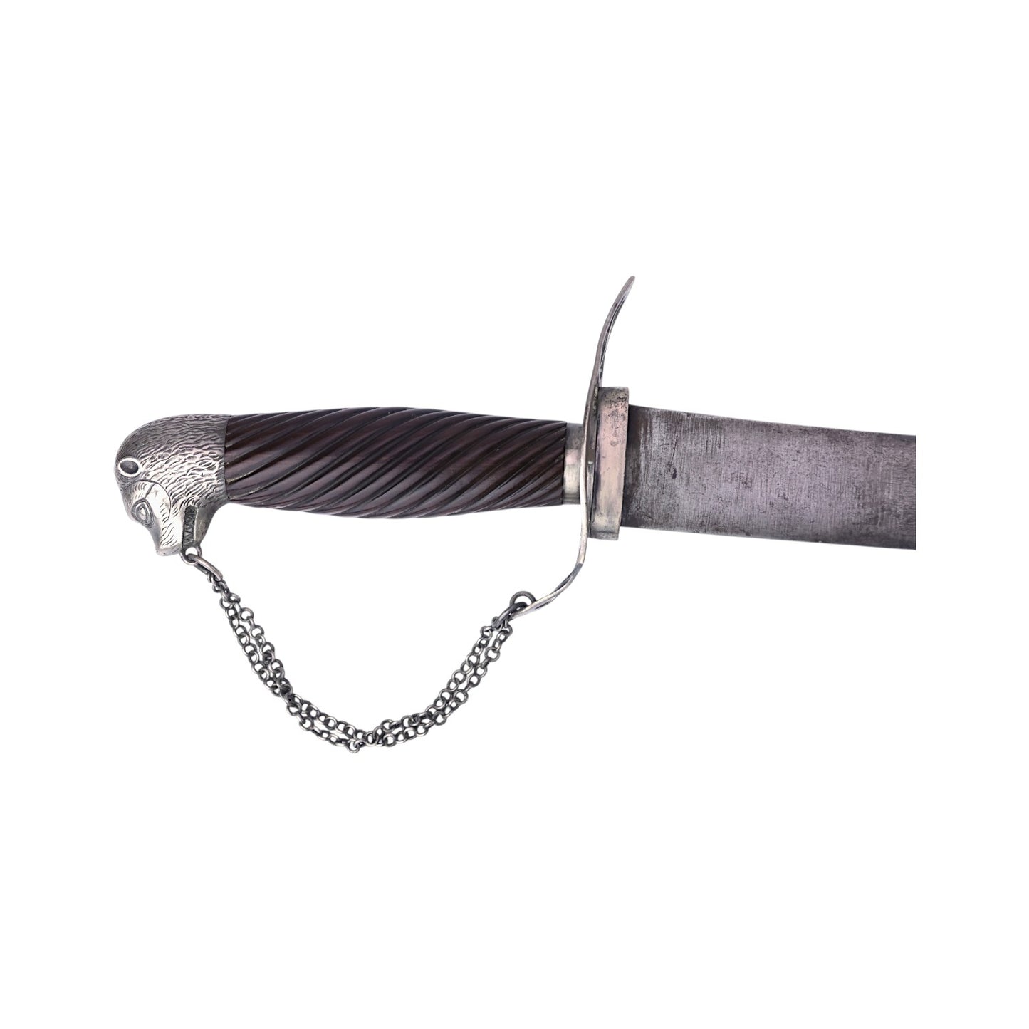 American Revolutionary War Virginia Silver Hilt Dog Head Officer Sword, Harold Peterson Provenance