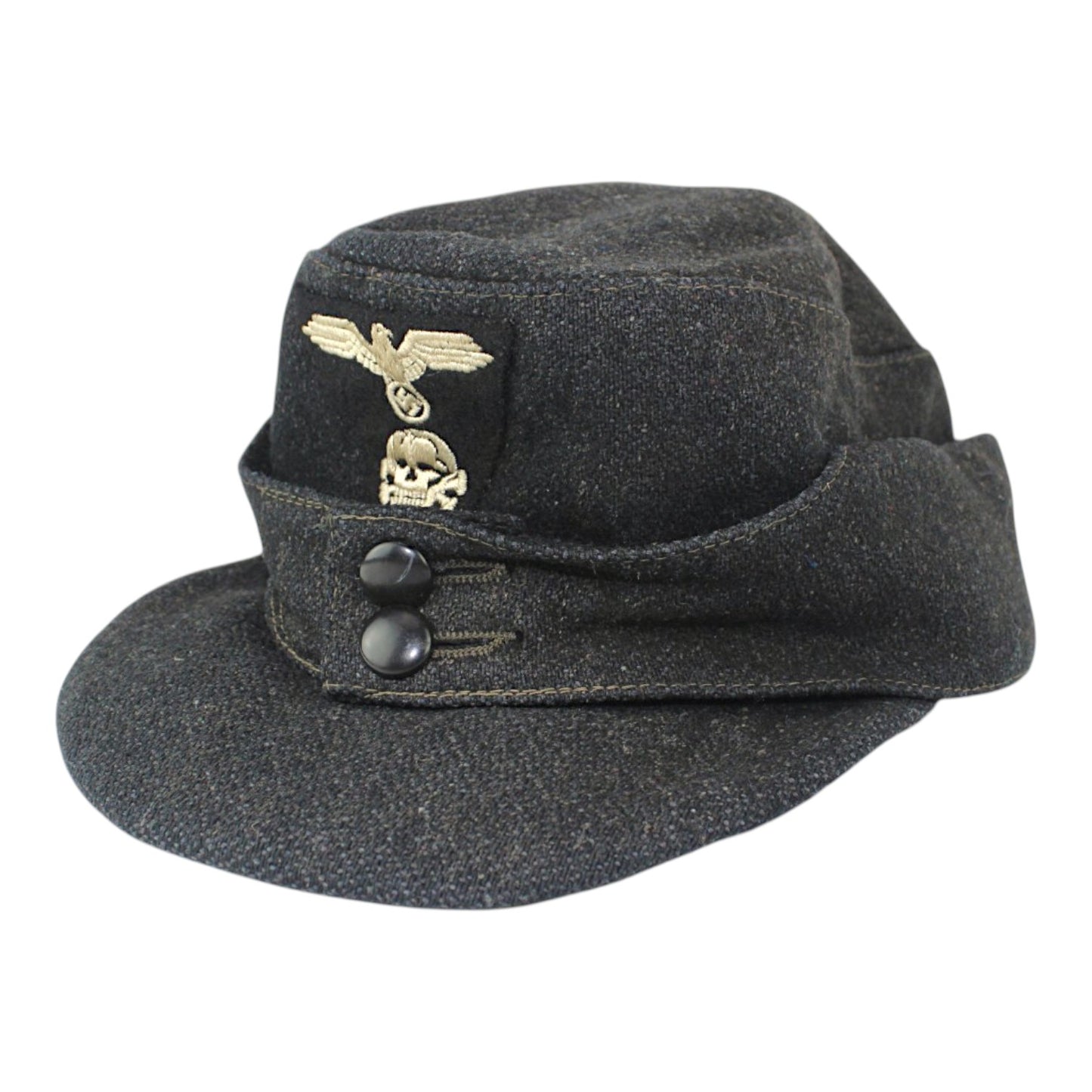 Rare WWII German Elite EM M43 Panzer SS Field Hat