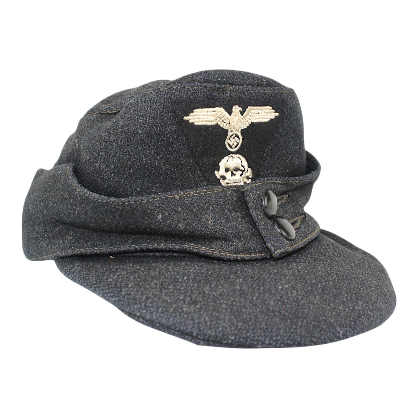 Rare WWII German Elite EM M43 Panzer SS Field Hat