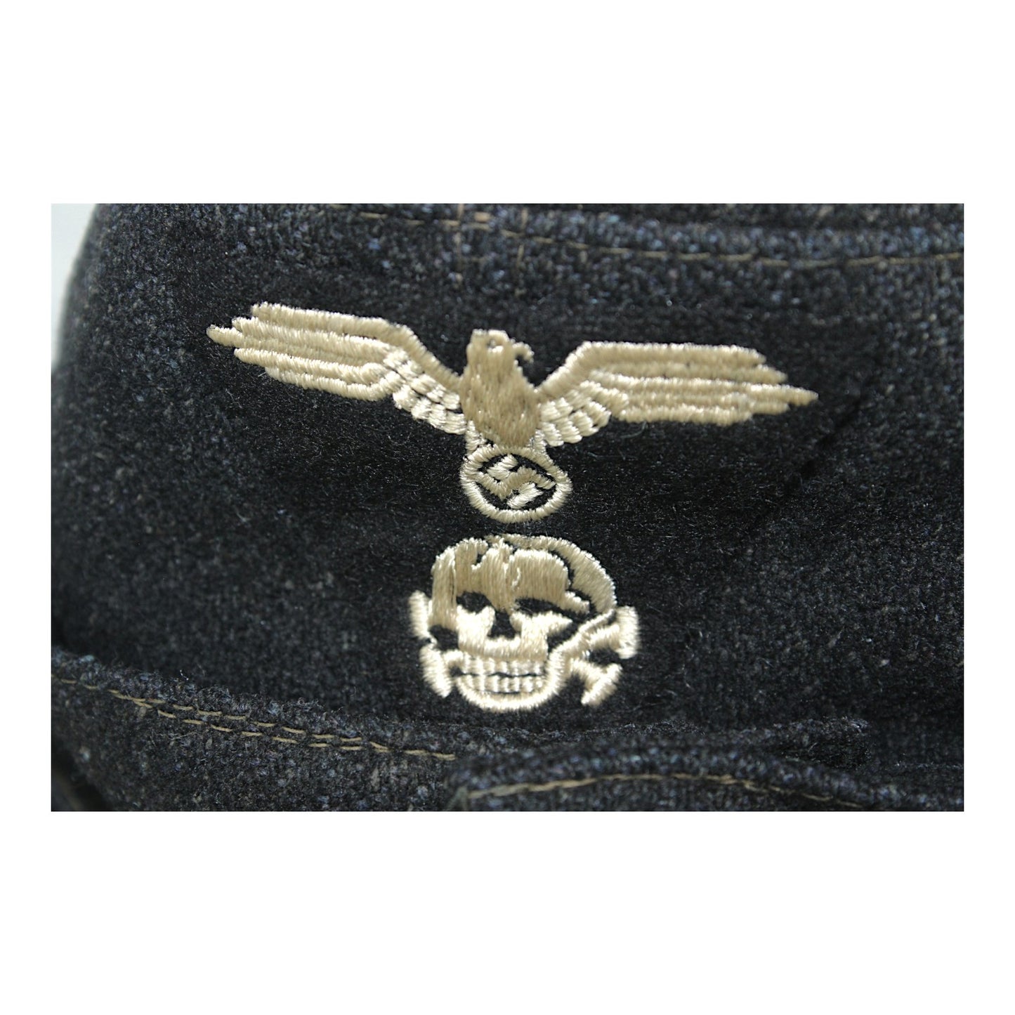 Rare WWII German Elite EM M43 Panzer SS Field Hat
