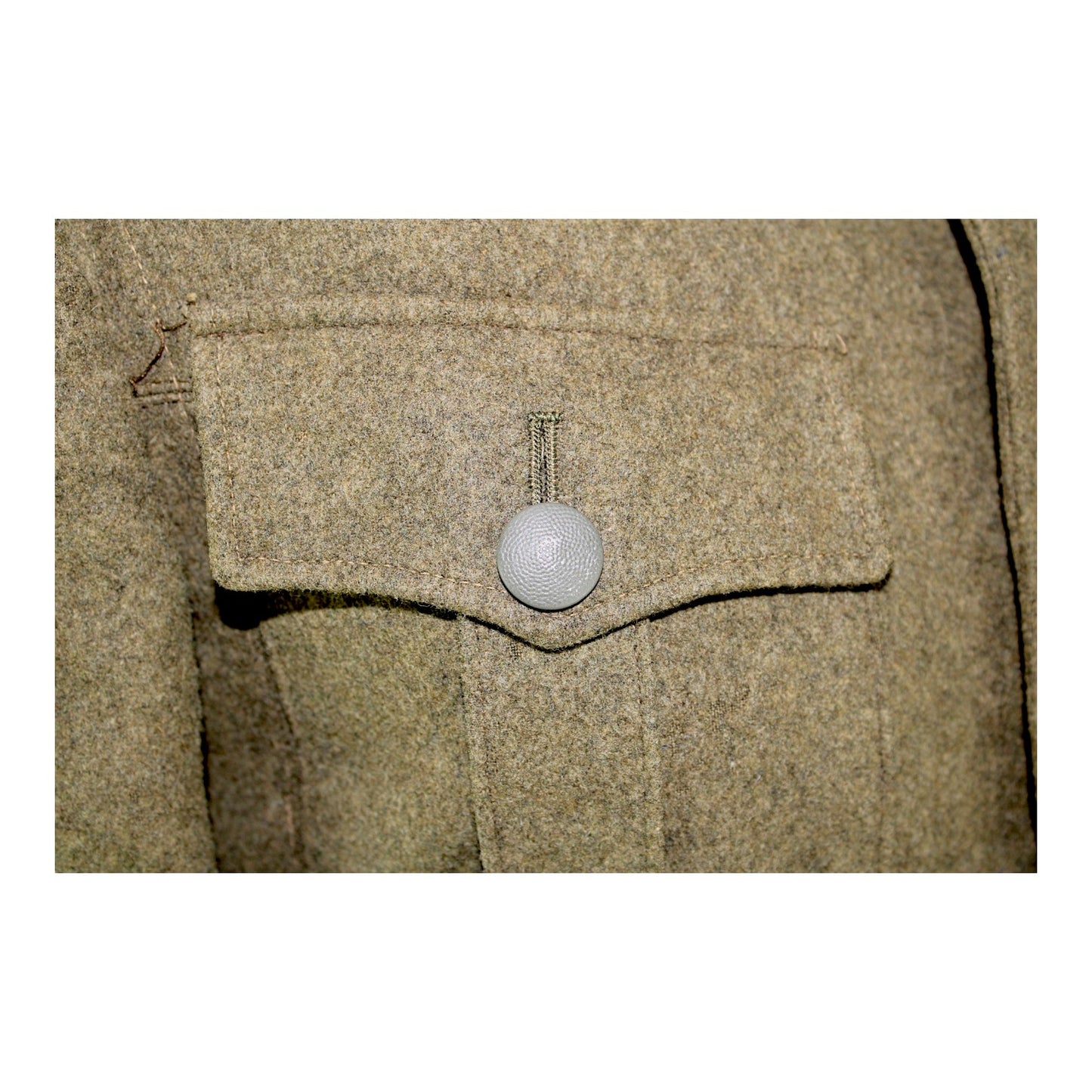 German WW2 SS or RAD Service Tunic with Black SS Collar Tabs, Possible Eastern European Conscript