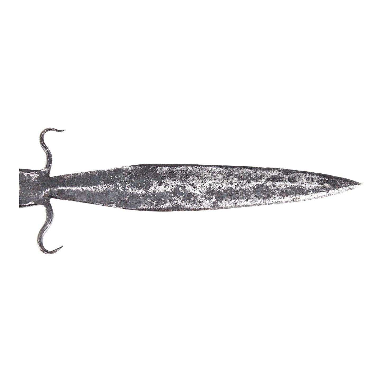 Ancient Scythian Iron Alloy Akinakes Dagger, Rare Form, One-Piece Construct, 5th Century B.C.