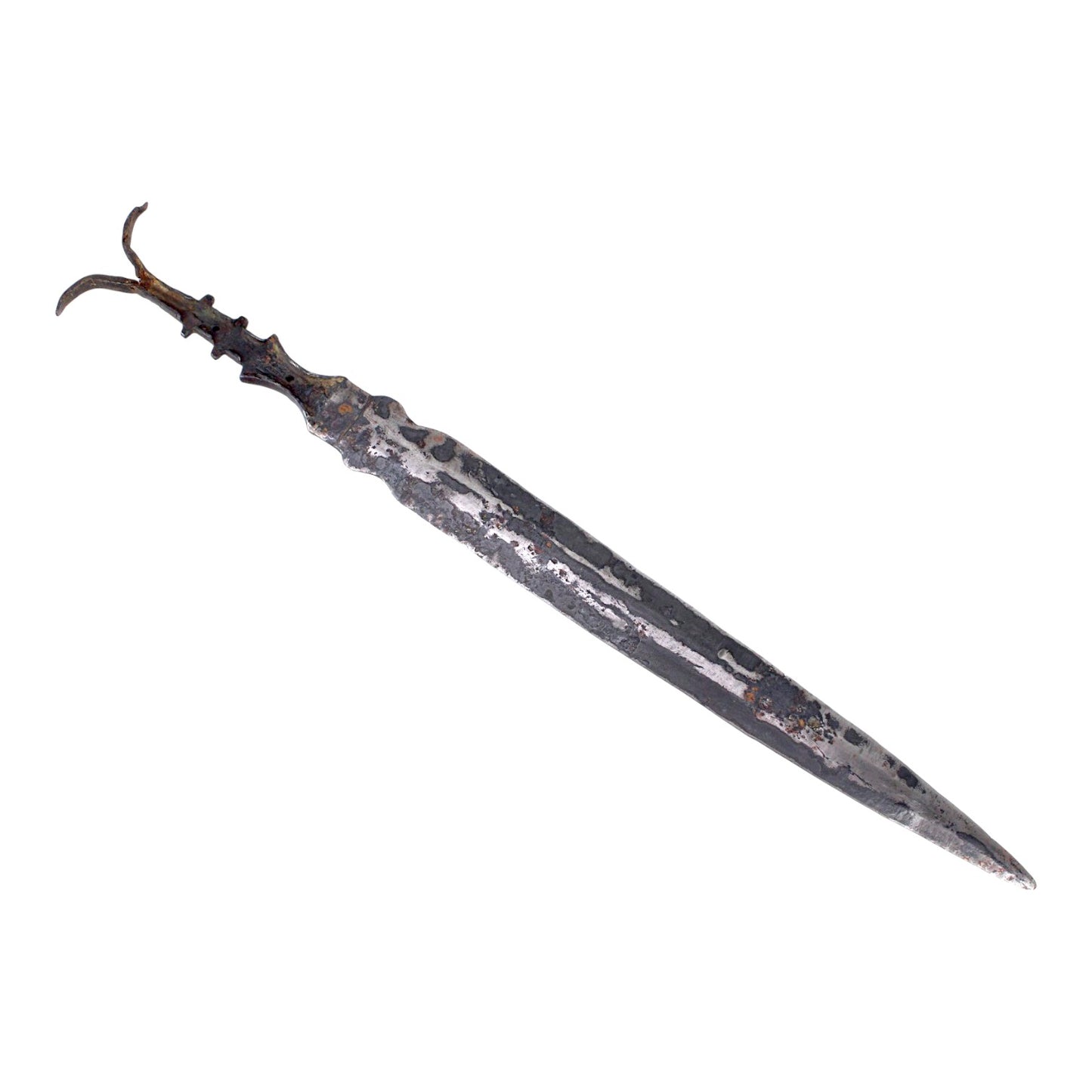 Excavated Ancient Scythian Iron Alloy Akinakes Short Sword Dagger, 5th Century B.C.