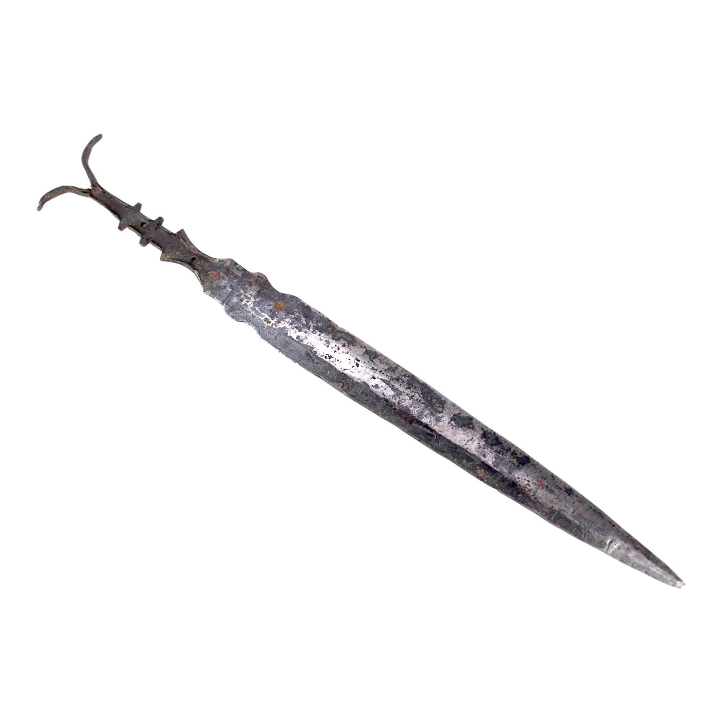 Excavated Ancient Scythian Iron Alloy Akinakes Short Sword Dagger, 5th Century B.C.
