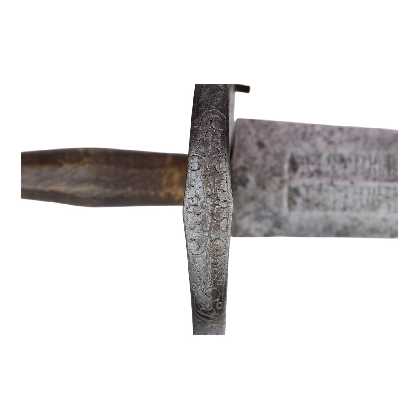 German or North European Decorated Double-Edged Sword c.1620 with Solingen Mark & Museum Number