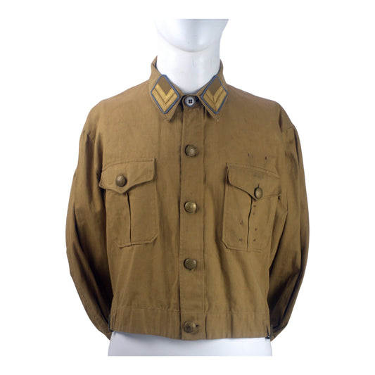 German WW2 NSDAP Ortsgruppe Blockleiter Brown Shirt Tunic, RZM Labeled
