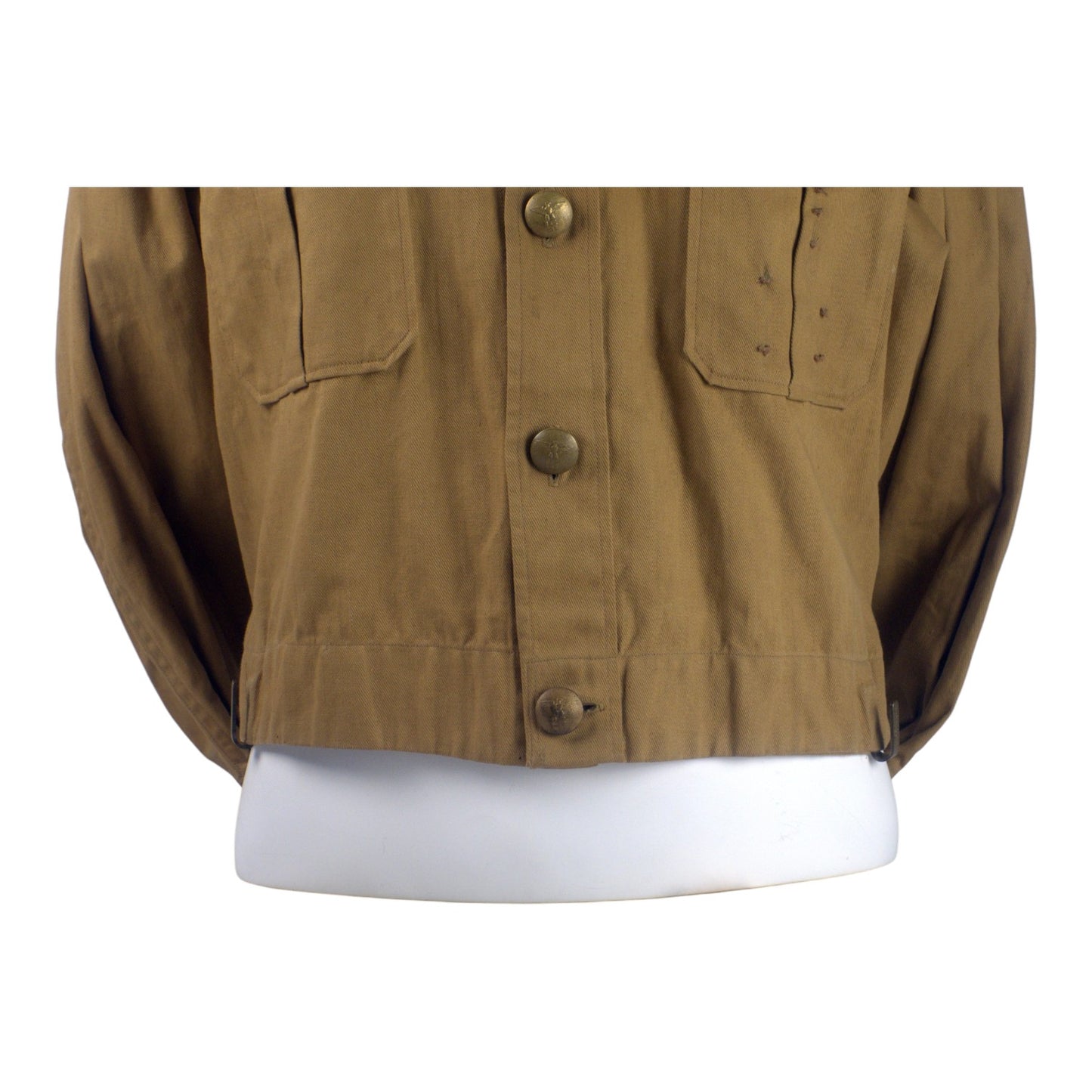 German WW2 NSDAP Ortsgruppe Blockleiter Brown Shirt Tunic, RZM Labeled