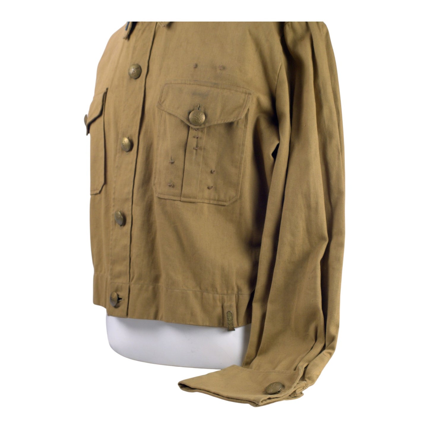 German WW2 NSDAP Ortsgruppe Blockleiter Brown Shirt Tunic, RZM Labeled