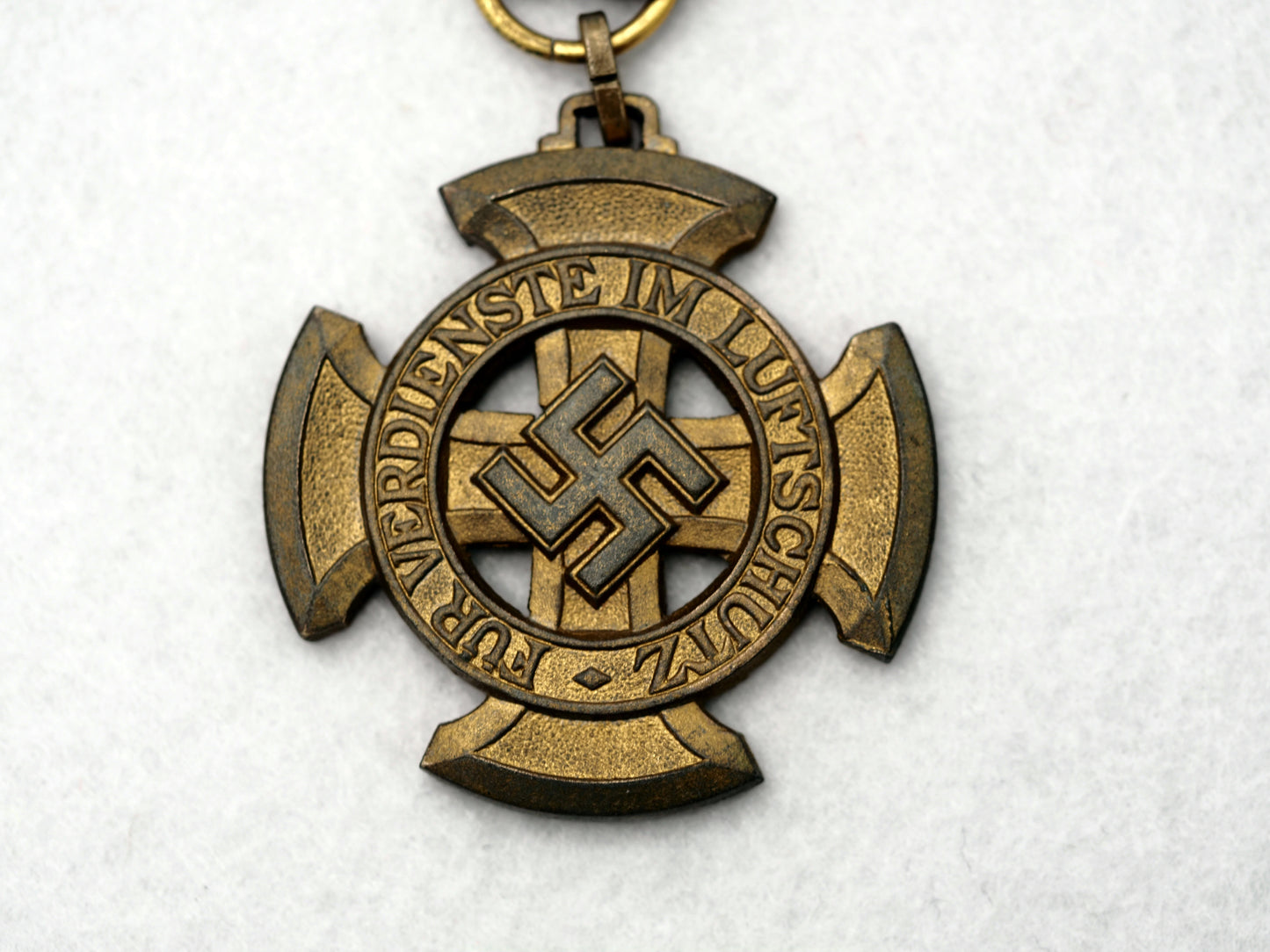 Rare German WW2 Luftschutz Civil Defense Decoration 1st & 2nd Class Medal Set, 1938