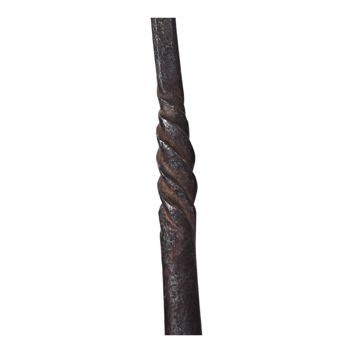 Medieval Iron Meat Fork with Struck Maker’s Mark, Twisted & Chiseled Work (English, French, or German Origin)