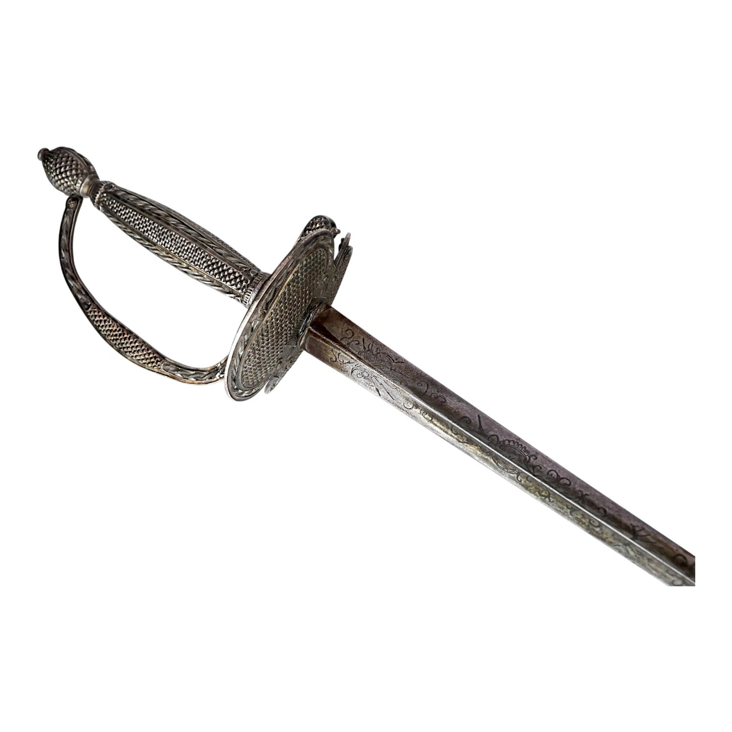 American Revolution Silver-Hilted French Officer’s Small Sword Dress Rapier C1750-1760