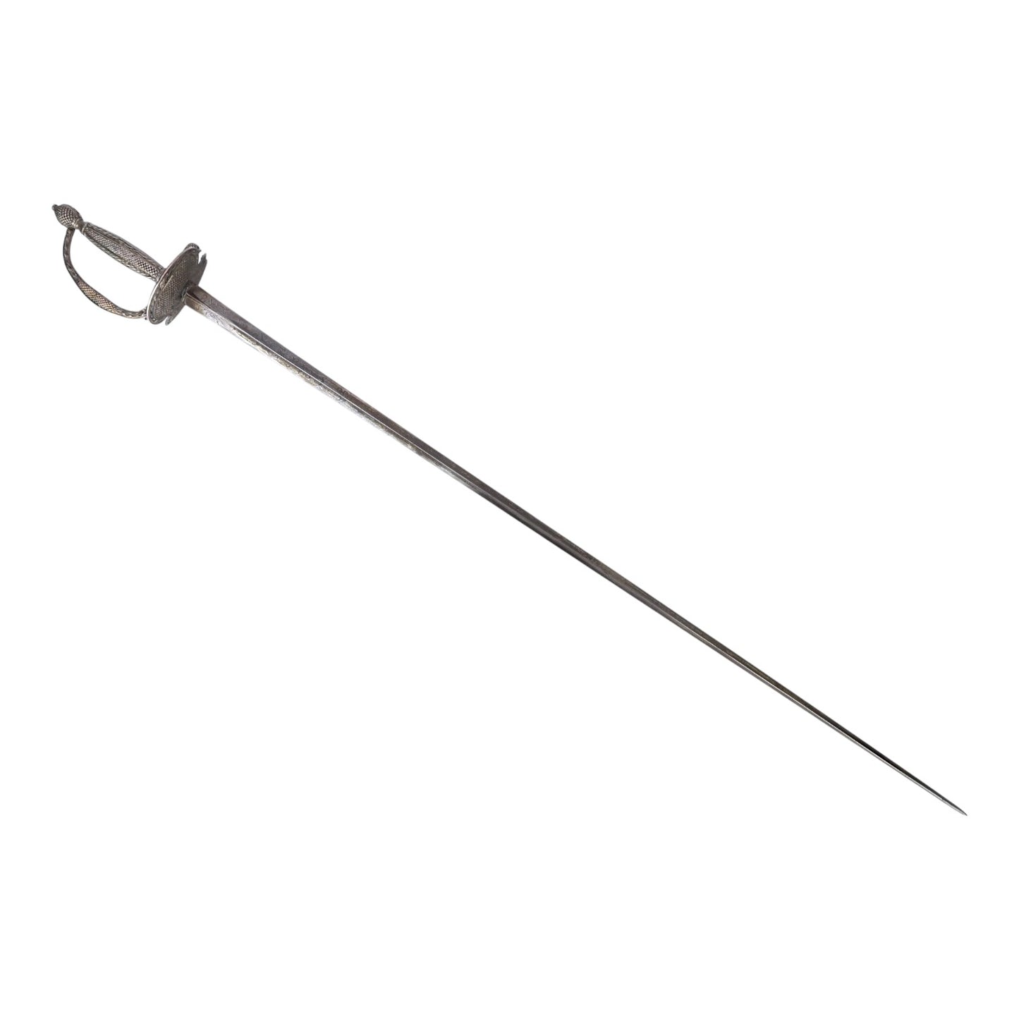 American Revolution Silver-Hilted French Officer’s Small Sword Dress Rapier C1750-1760