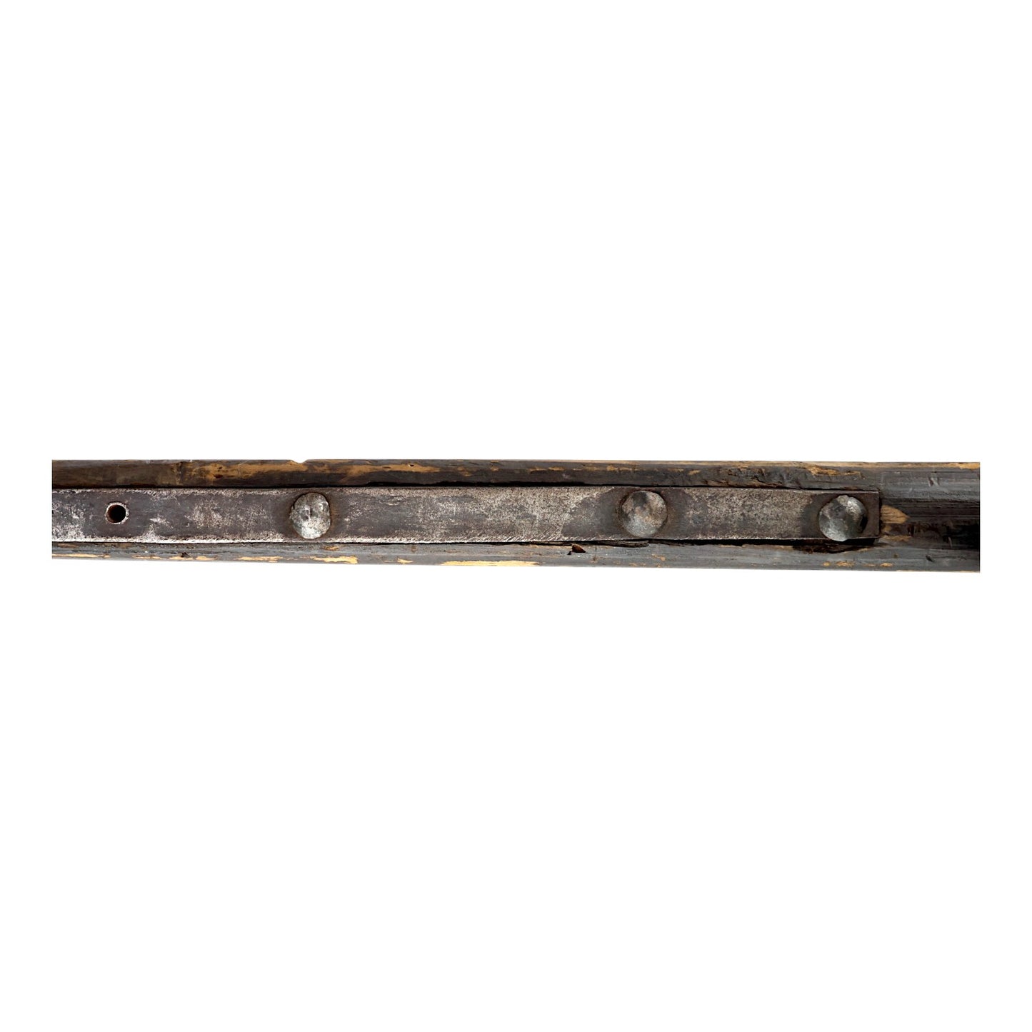 American Revolutionary War Era Partisan Spear-Point Halberd Head with Long Haft Straps
