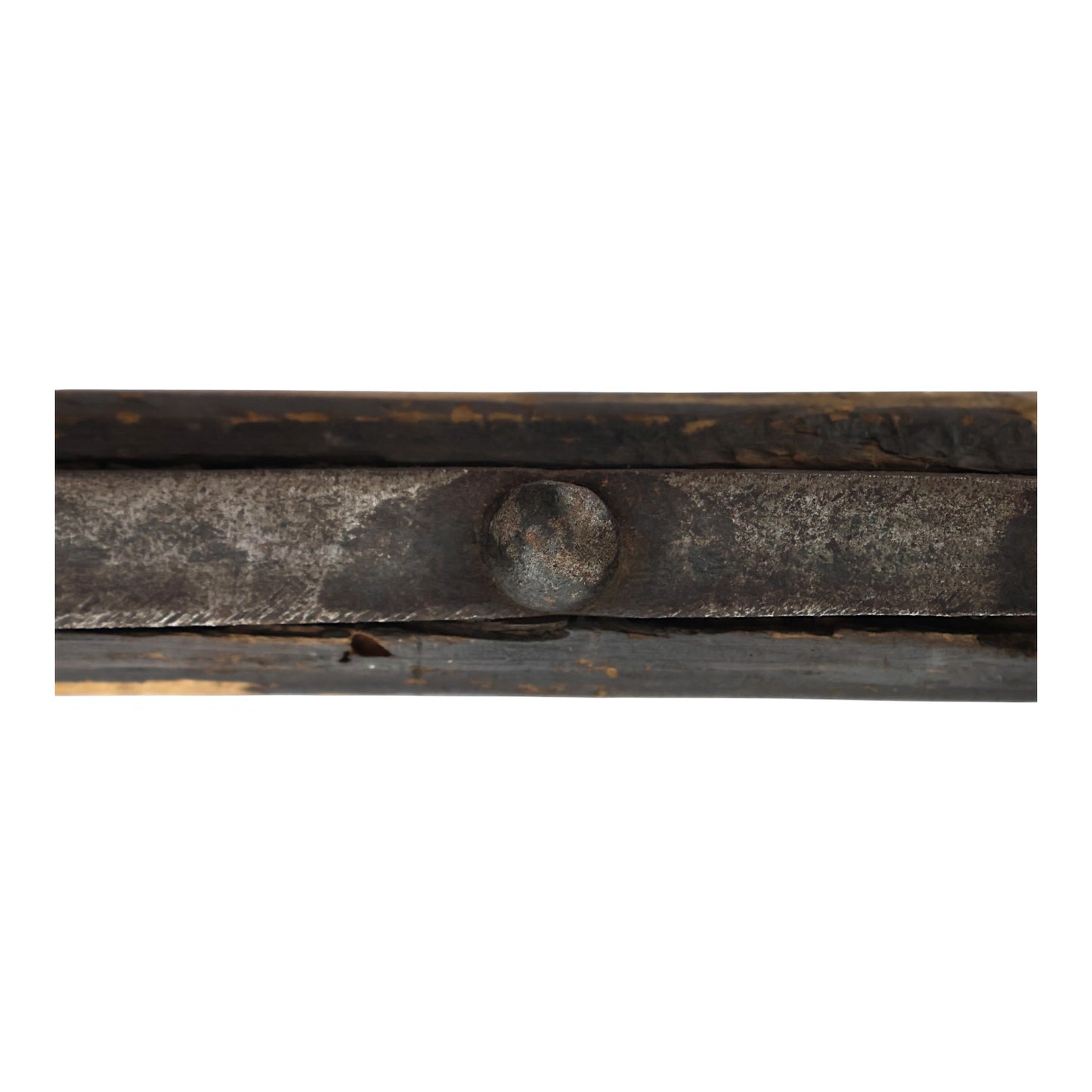 American Revolutionary War Era Partisan Spear-Point Halberd Head with Long Haft Straps