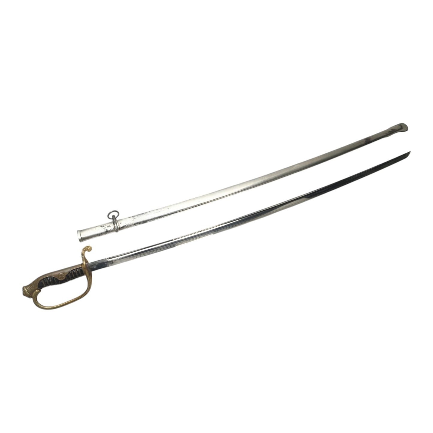 Japanese WWI-WWII Army Cavalry Officer’s Sword with Active Temper Line