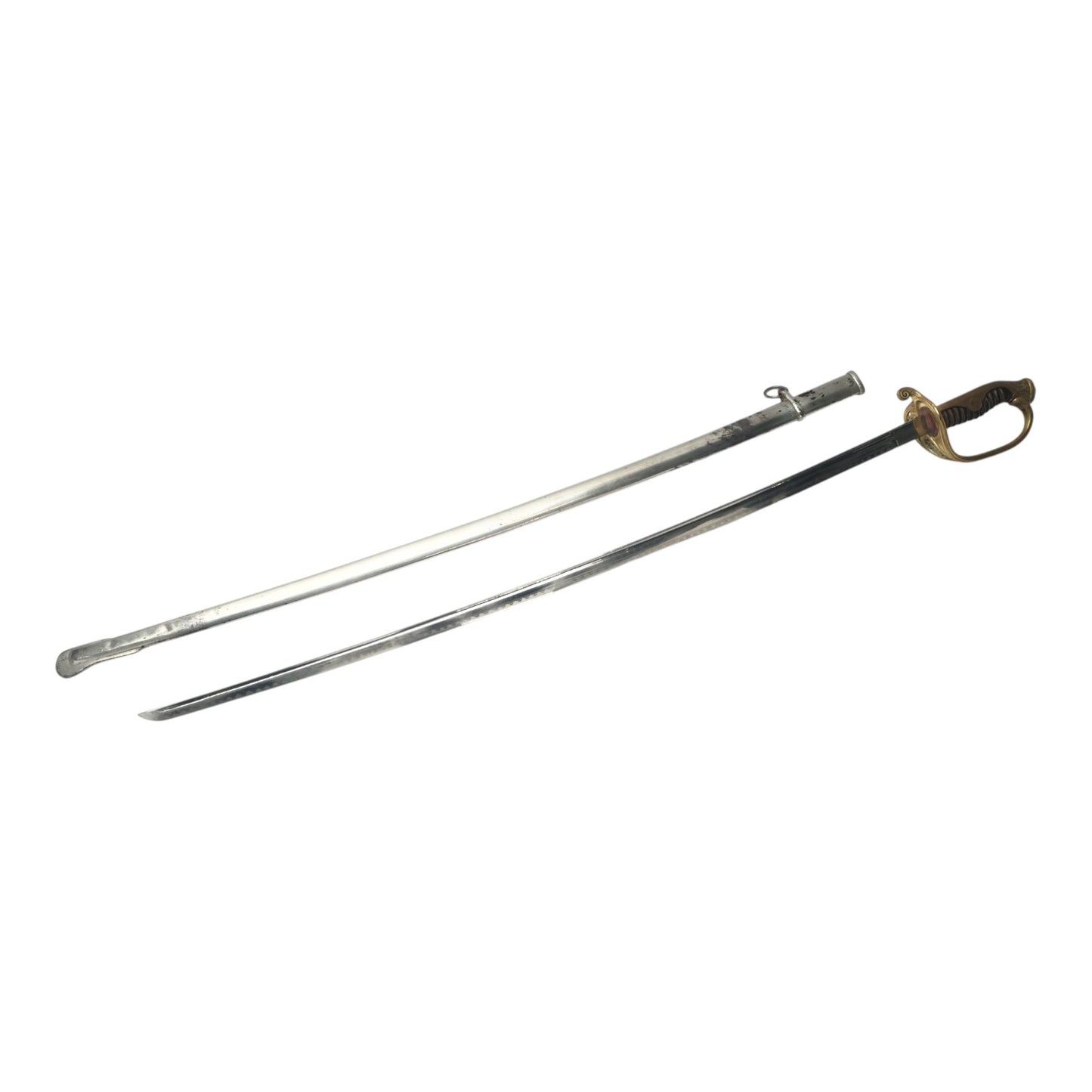 Japanese WWI-WWII Army Cavalry Officer’s Sword with Active Temper Line