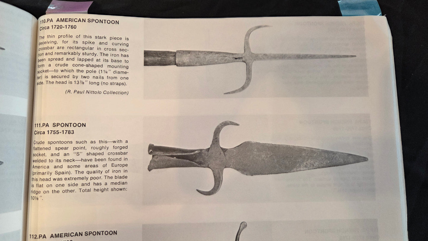 American Revolutionary War Spear Point Polearm with Crossguard & “BOL” Initials