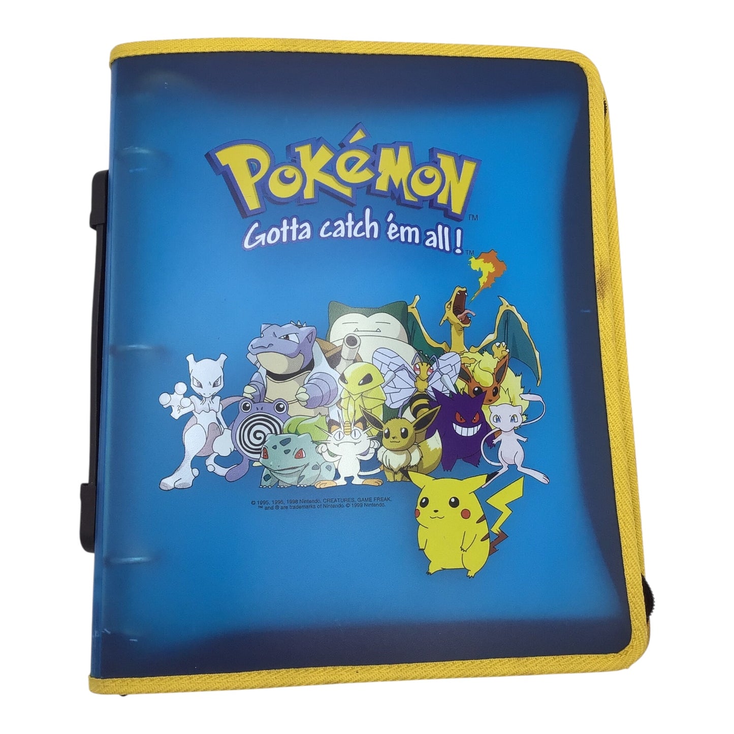 Nintendo Pokémon Blue Translucent Three-Ring Binder – Vintage Pokémon Collectible