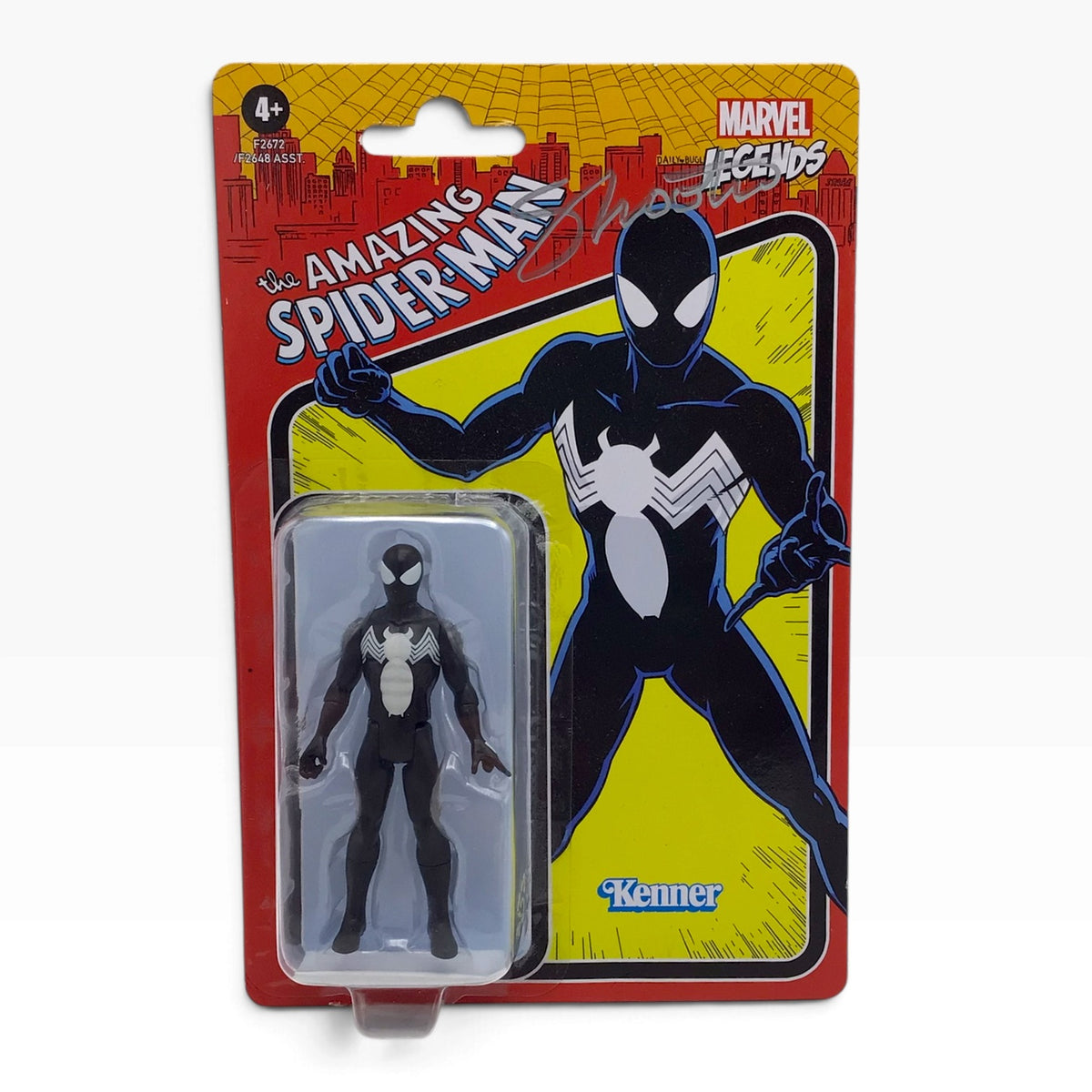 Marvel Legends Retro Symbiote Spider-Man Action Figure – Signed by Jim Shooter – 2021