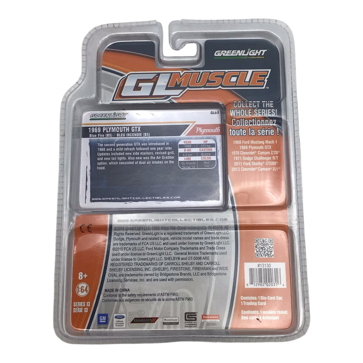 Greenlight GL Muscle 1969 Plymouth GTX Model Car