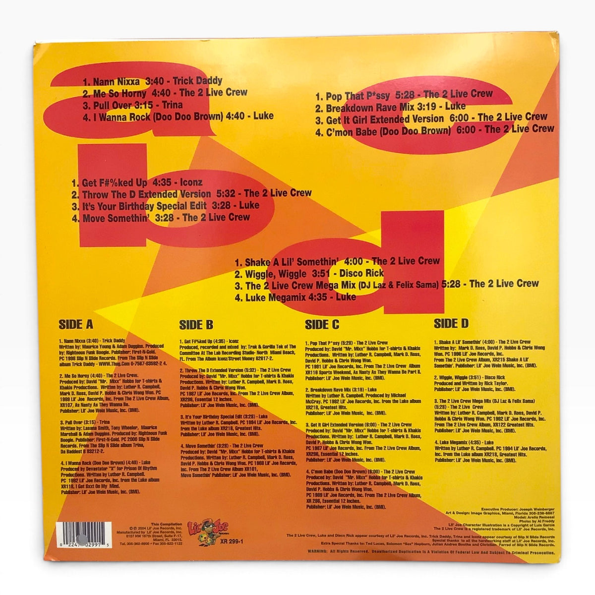 Booty Classics Throwback – 2004 Lil' Joe Records 2-LP Vinyl Set