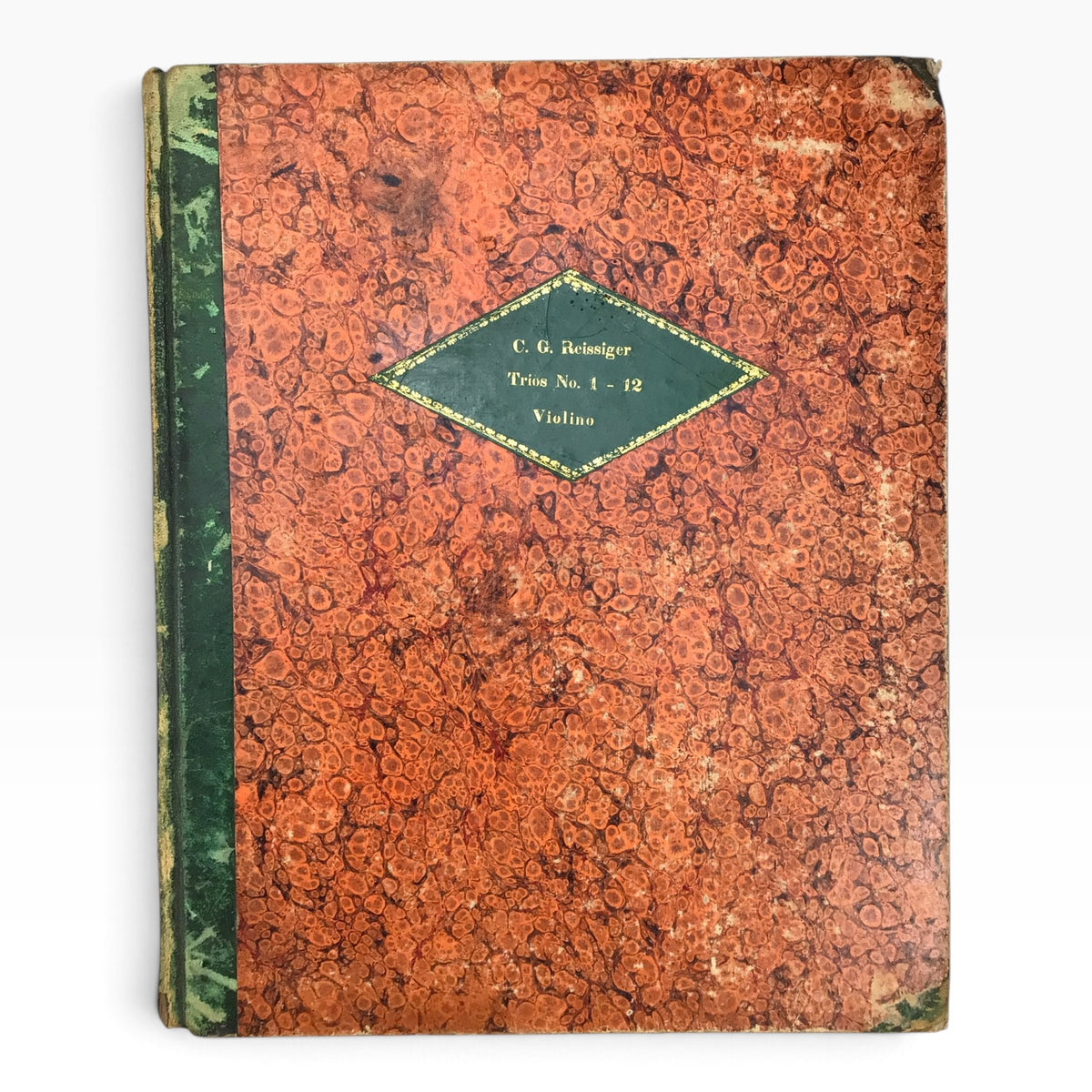 Antique French C.G Reissiger Piano Trios #1–12 Set of 4 Music Books – Violin, Cello & Piano