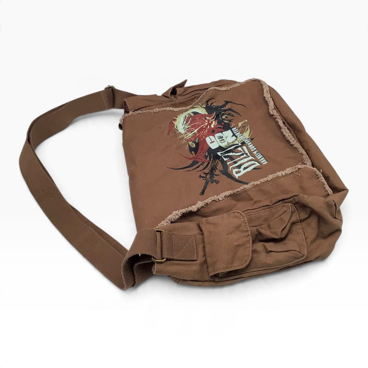 BlizzCon 2008 Brown Canvas Messenger Bag – Dragon Fantasy Artwork