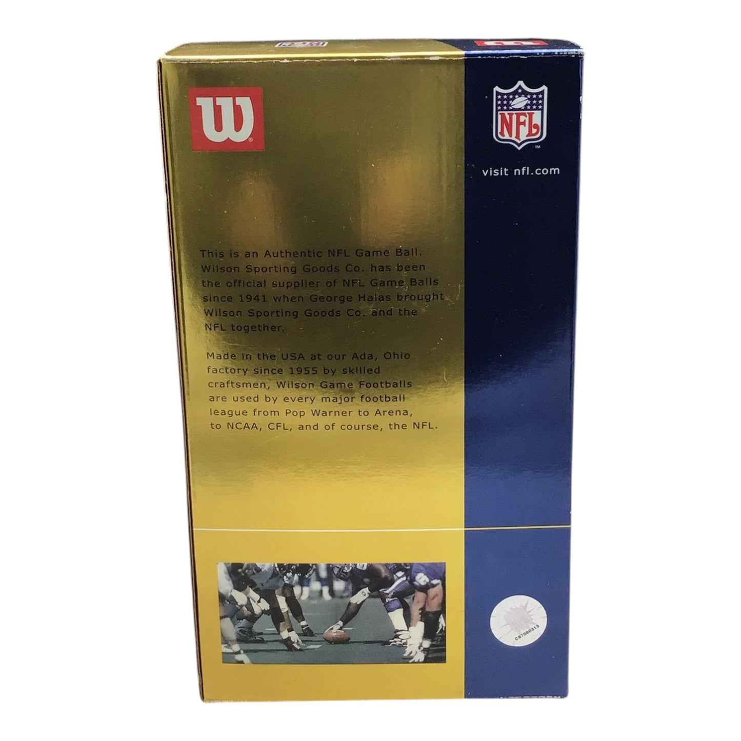 Wilson Football On Field Authentic NFL Game Ball