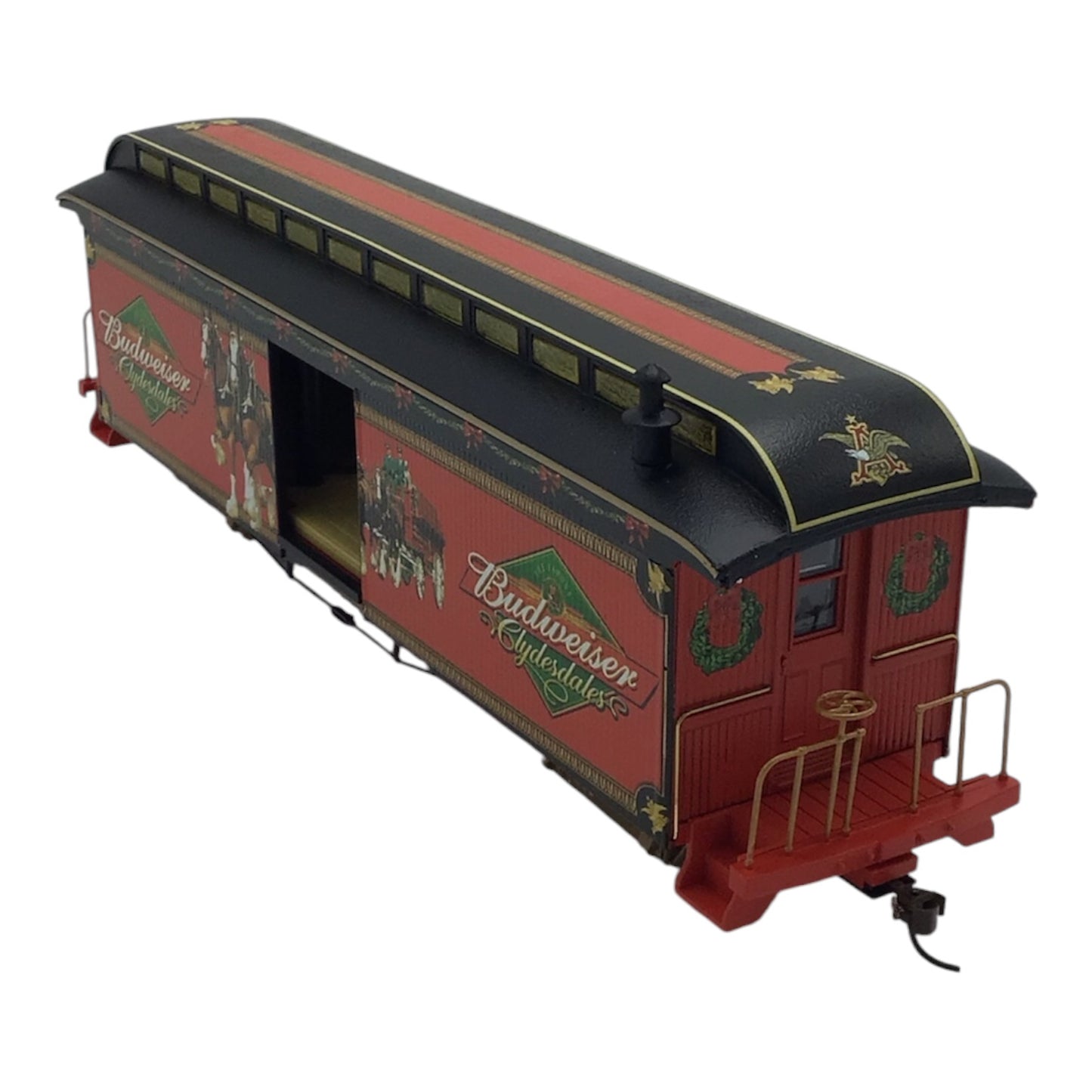 Hawthorne Village Budweiser Clydesdales Train Car w/ Tracks