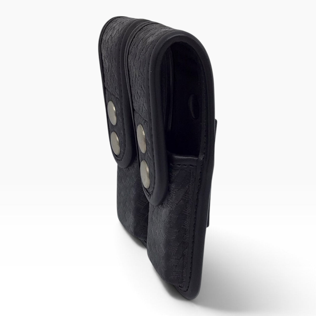 Bianchi Black Basketweave Double Magazine Pouch Size 1 - AccuMold Elite