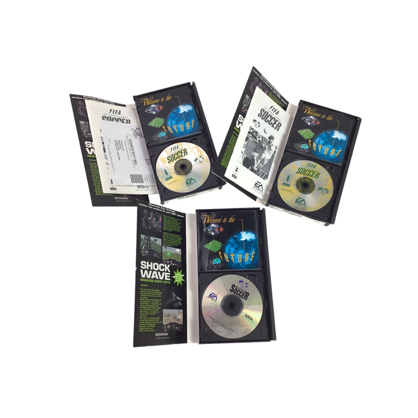 3DO Game Lot 16 Games Including Road Rash and FIFA Soccer & More