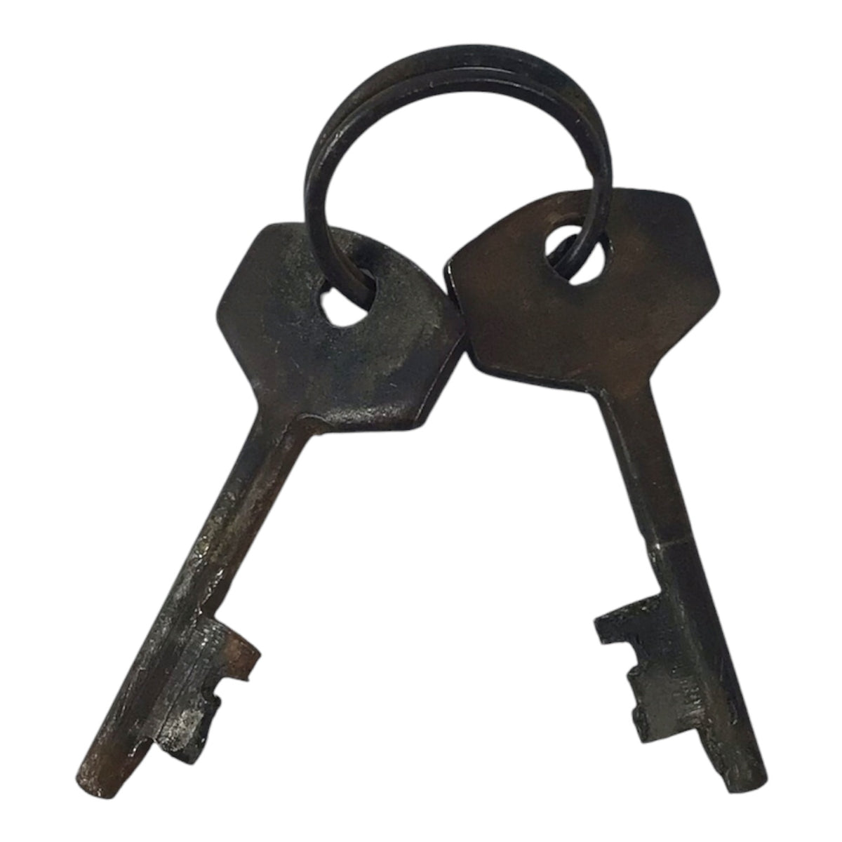Small Vintage Iron Lock w/ 2 Keys
