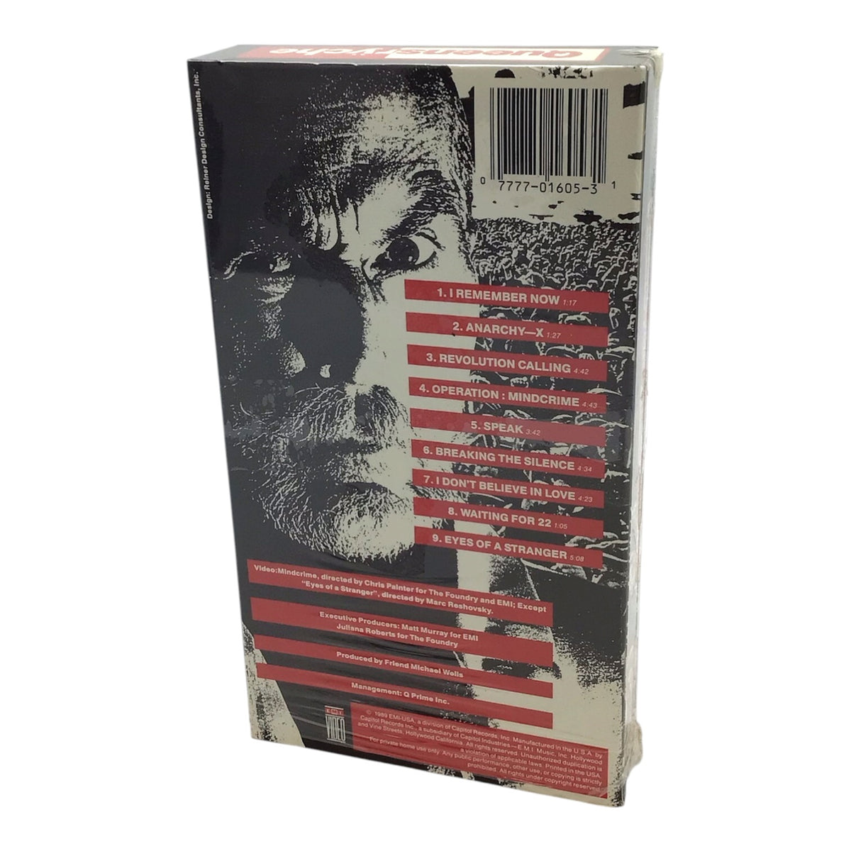 Queensryche Video: Mindcrime VHS Tape w/ Lyric Booklet