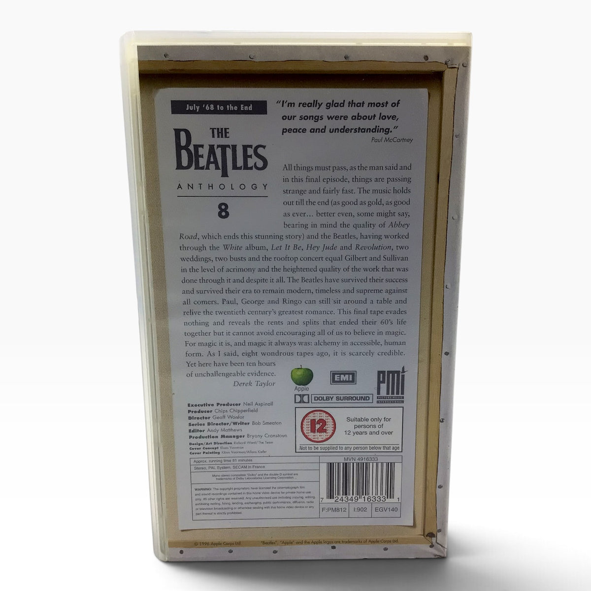 The Beatles Anthology 8-Volume VHS Box Set – 1996 Apple Corps & Capitol Records
