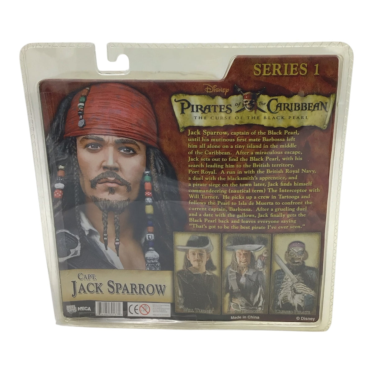 Pirates of the Caribbean Capt. Jack Sparrow Series 1 Figure - NECA