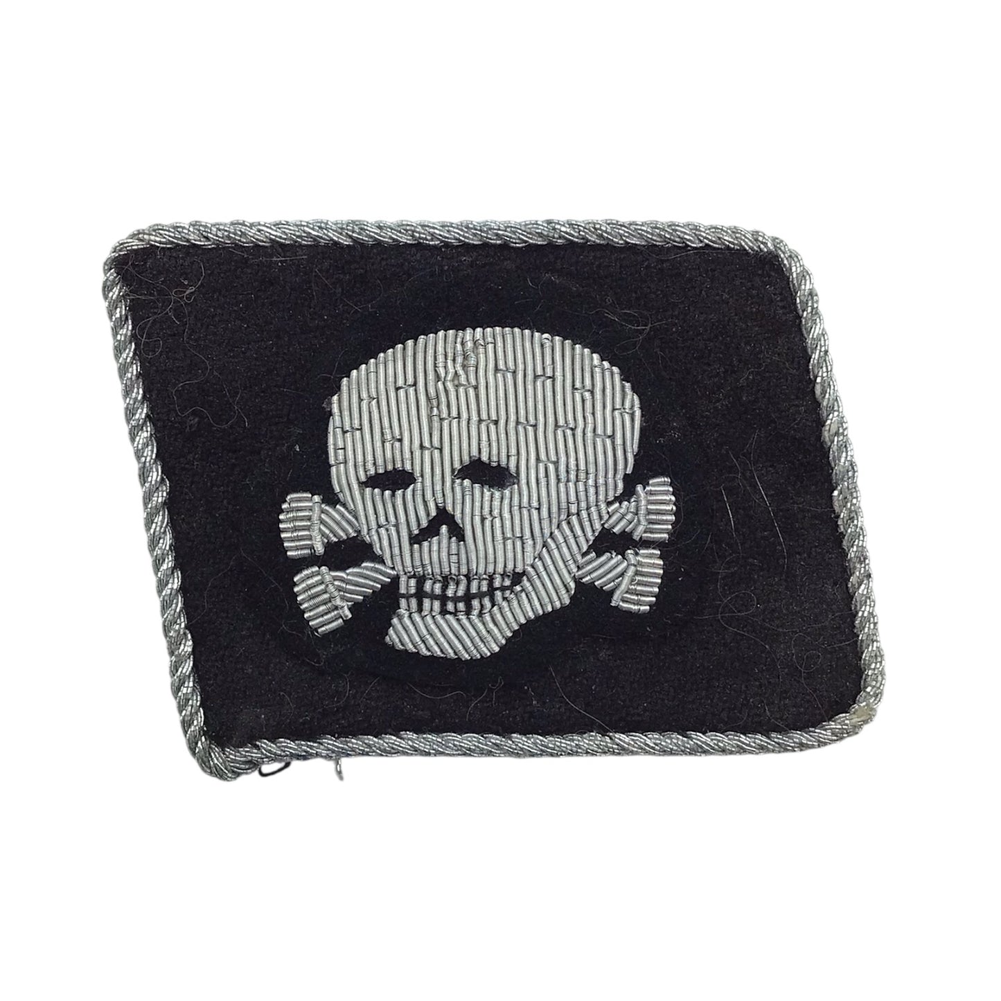 3rd SS Division Totenkopf Officer Collar Tab Skull TK Insignia