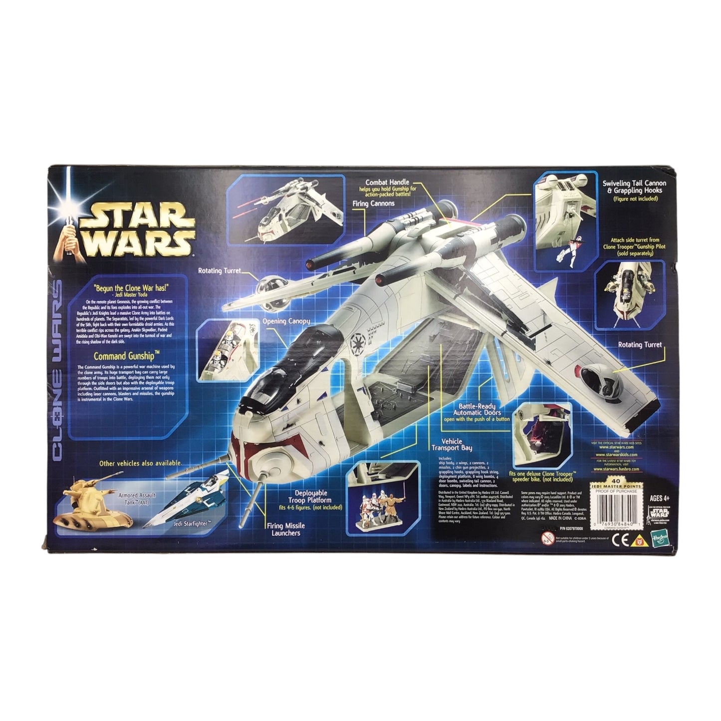Hasbro Star Wars Clone Wars Army of the Republic Command Gunship #84840