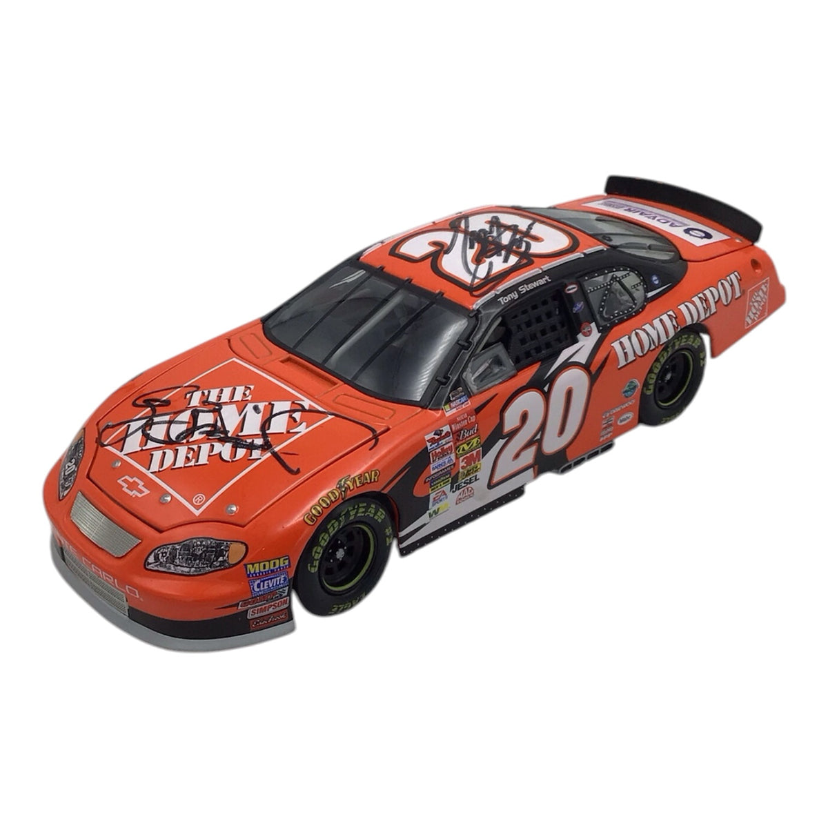 SIGNED Tony Swewart #20 Home Depot Monte Carlo Diecast Model