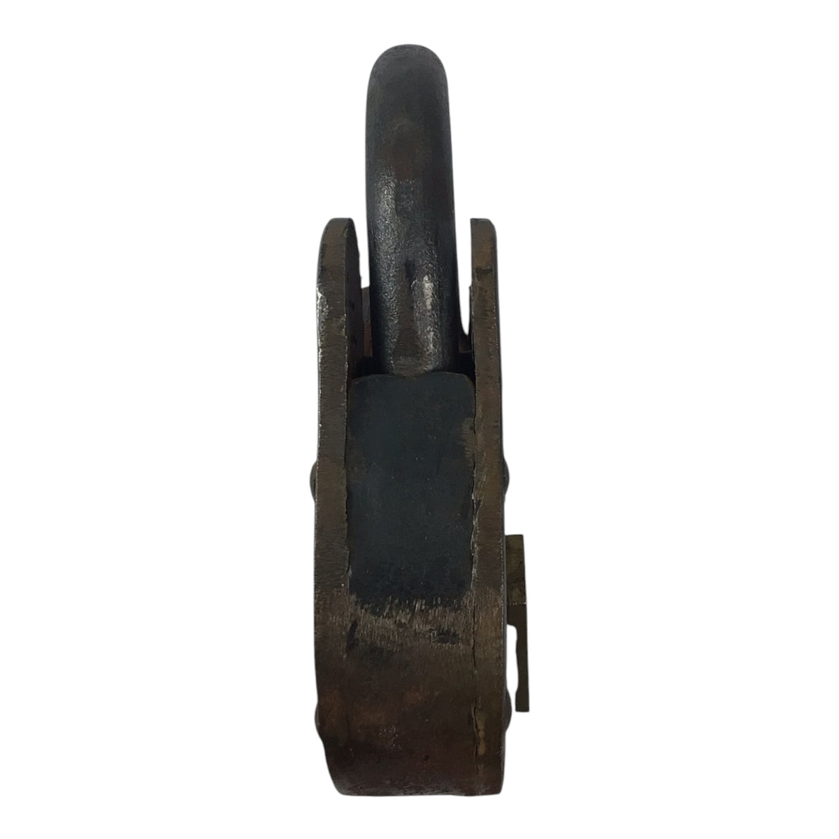 Extra Large Antique Iron Padlock w/ 2 Keys