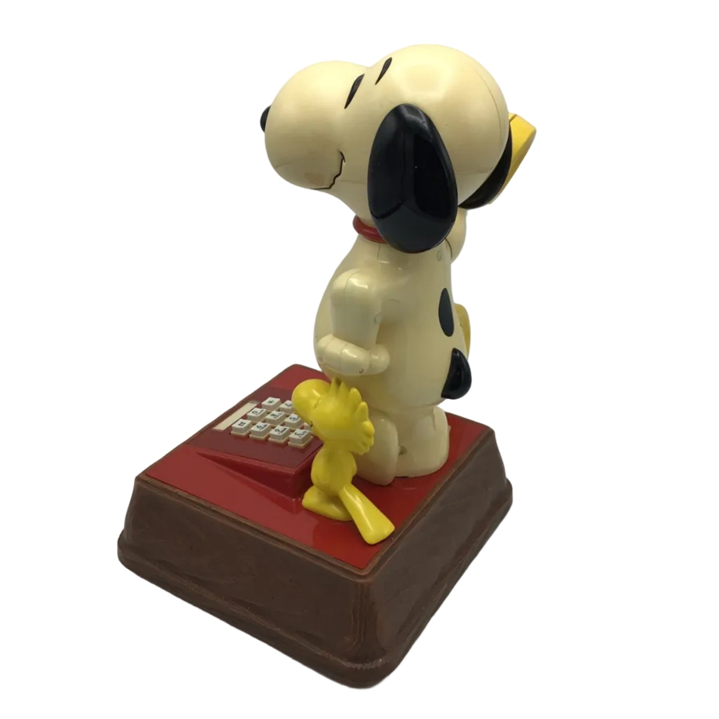 Vintage 1976 Snoopy & Woodstock Telephone Button Dial 14" Tall