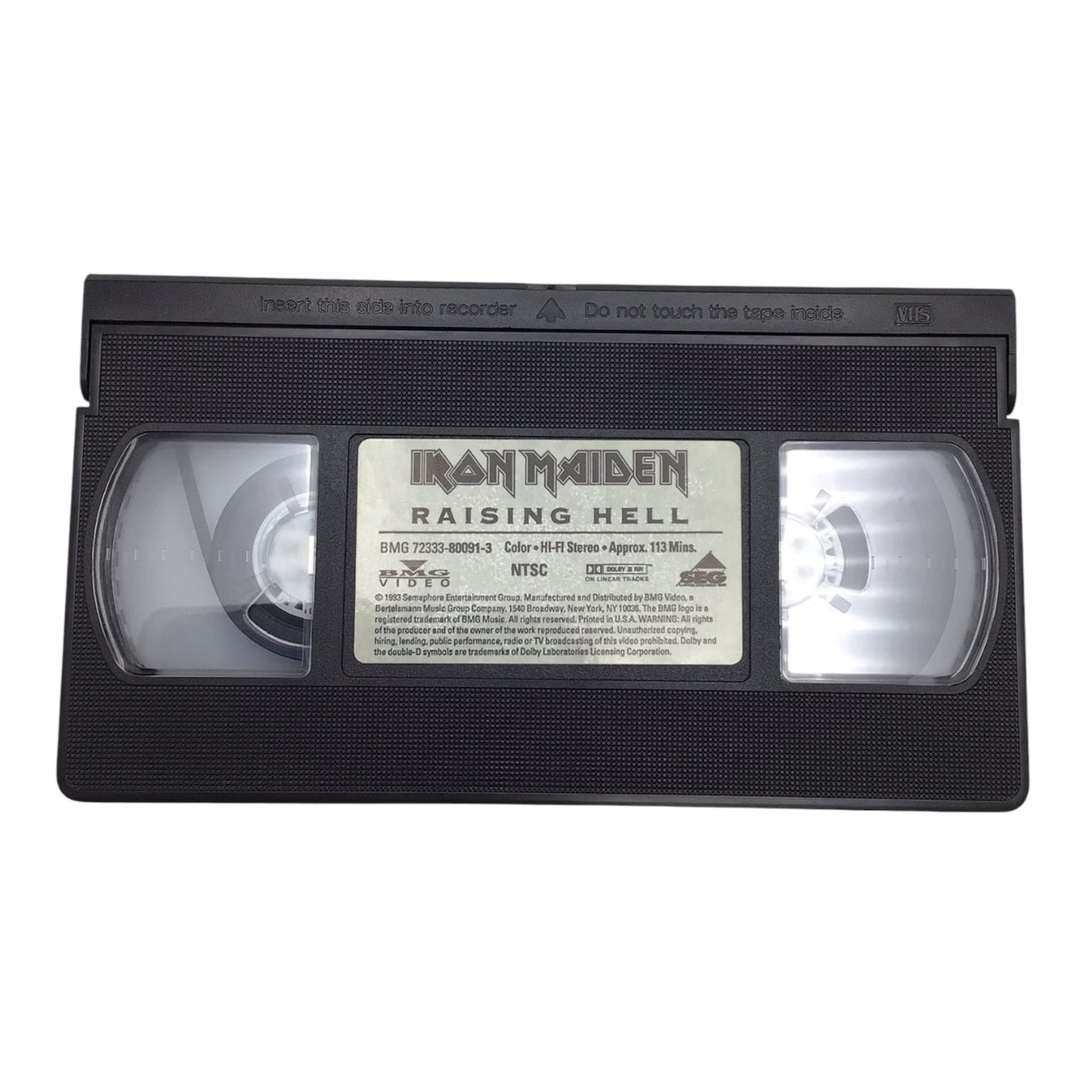 Iron Maiden Raising Hell VHS Tape